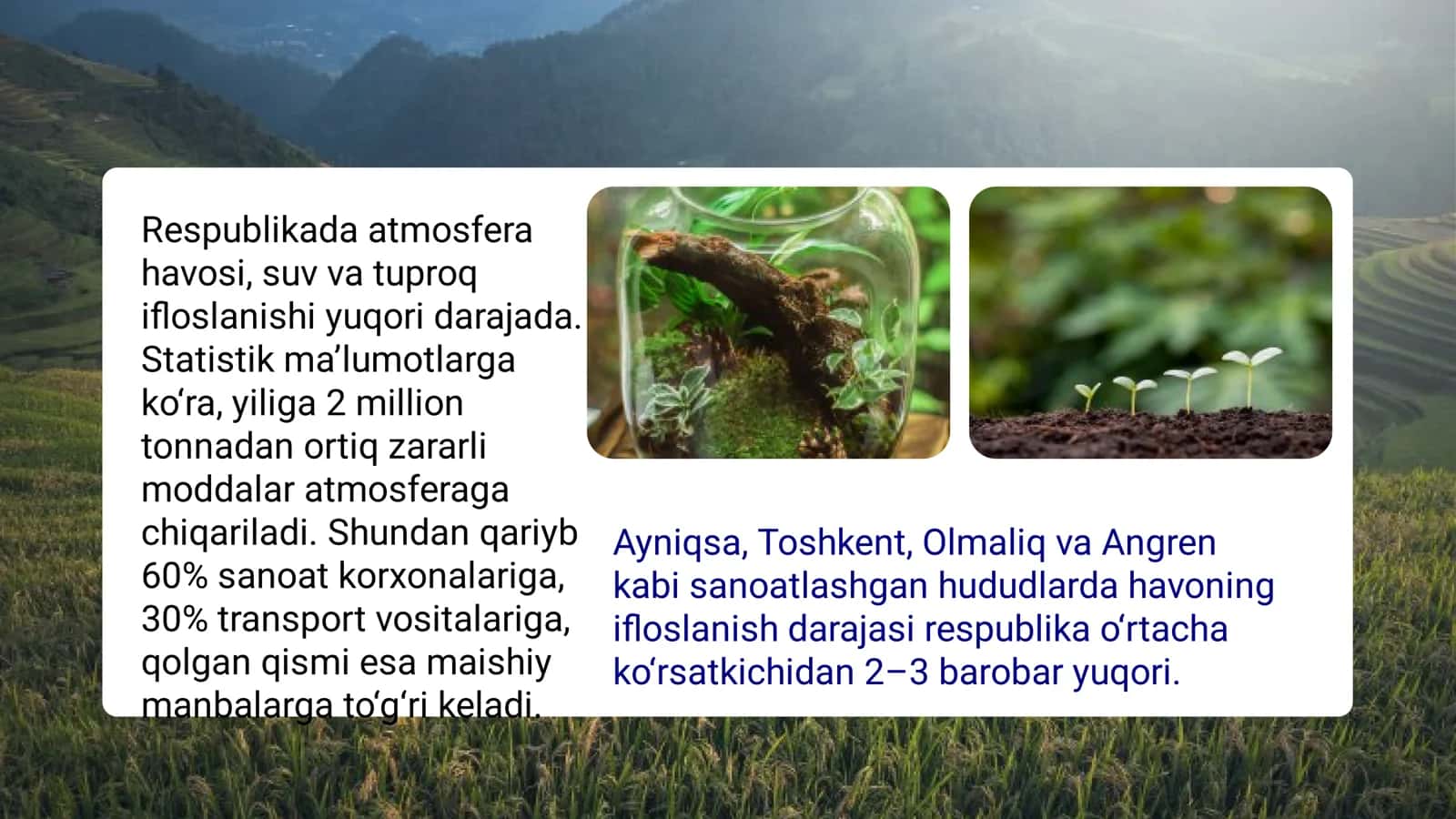 Oʻzbekiston Respublikasining ekologik muammolari 3