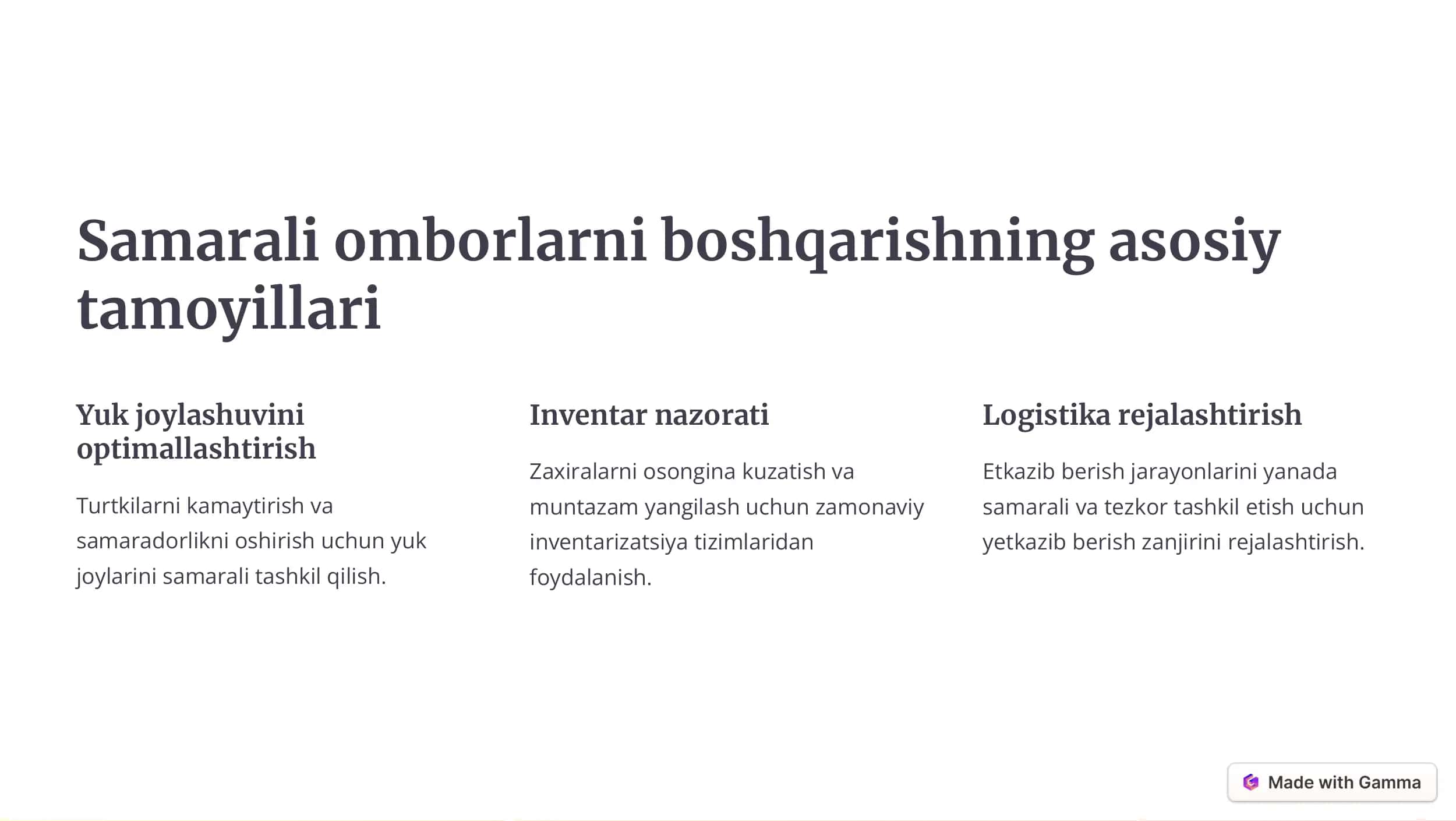Logistikada Omborlarni Boshqarish va Inventarizatsiya Tizimlari 3