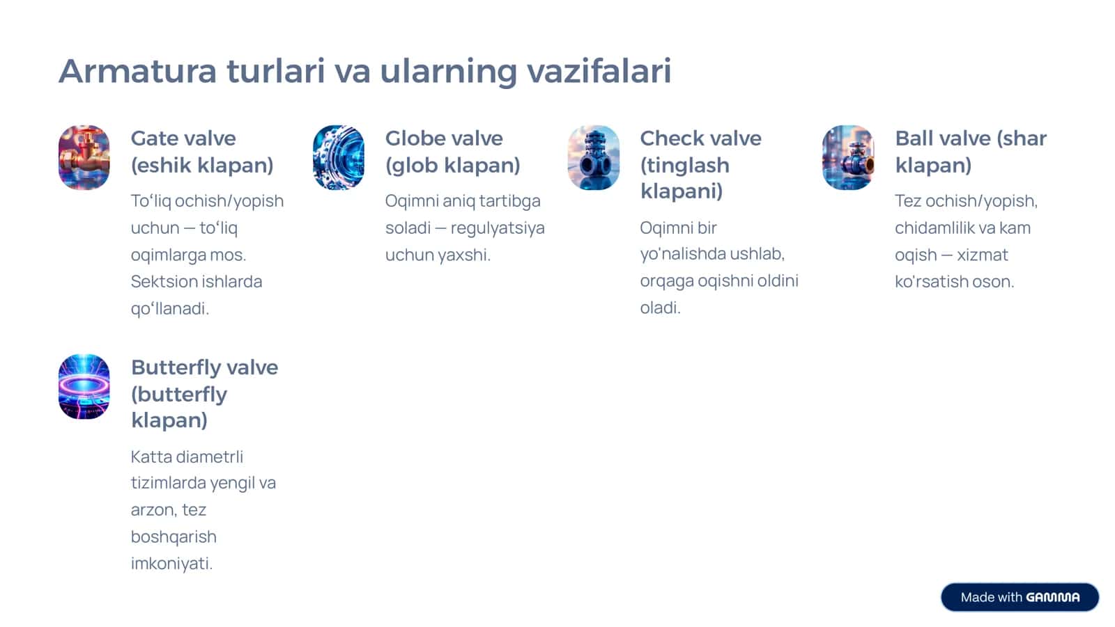 Armaturani yopish va aralashtirgichlarni rostlash 3
