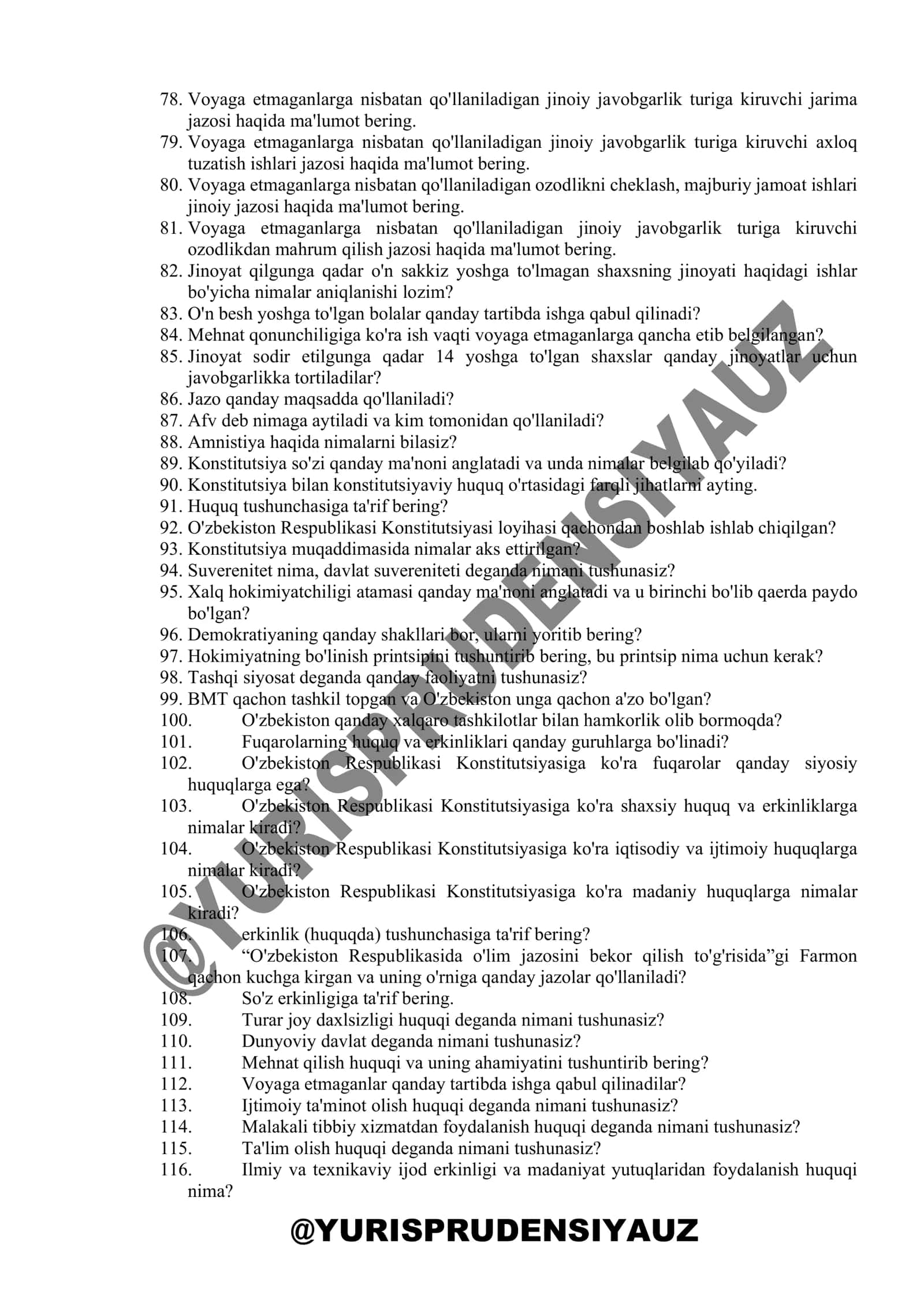 Ichki ishlar organlariga nomzodlarni saralab olish  bosqichida tushadigan savolllar 3