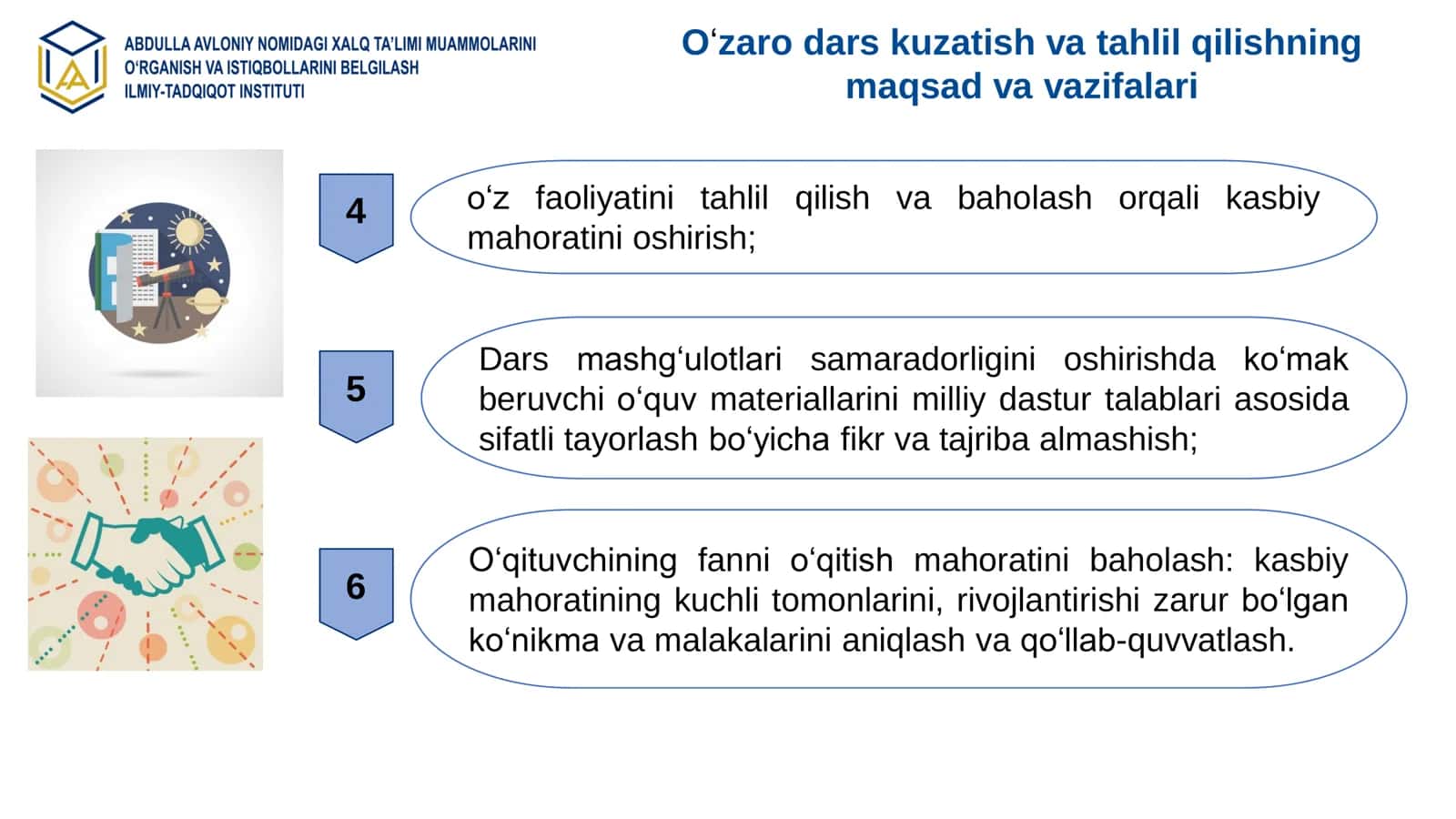 OʻQITUVCHI DARSINI TAHLIL QILISH: QOIDALAR, MUHIM KOʻRSATMALAR VA TAVSIYALAR 3
