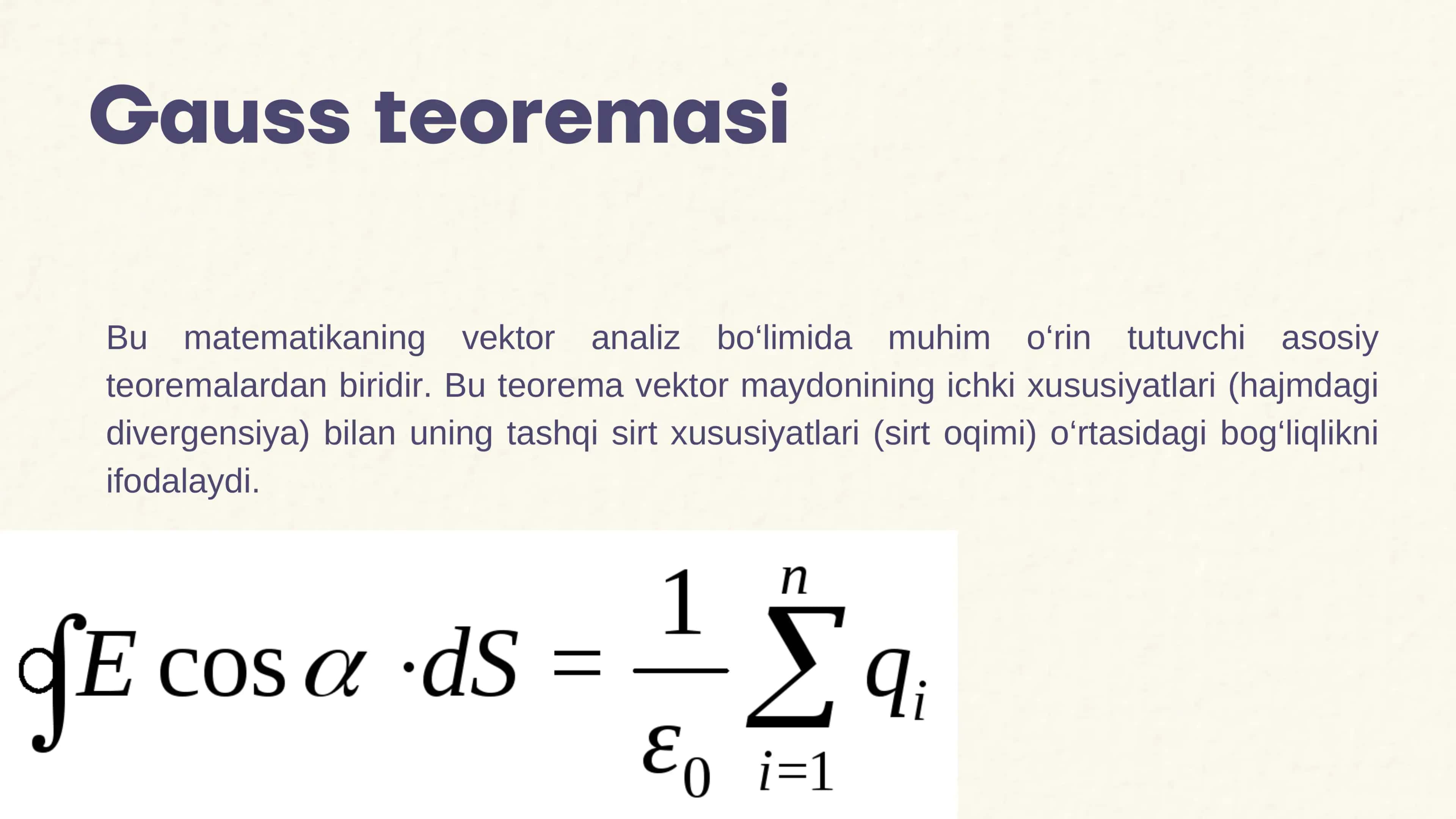 Gauss teoremasi 3