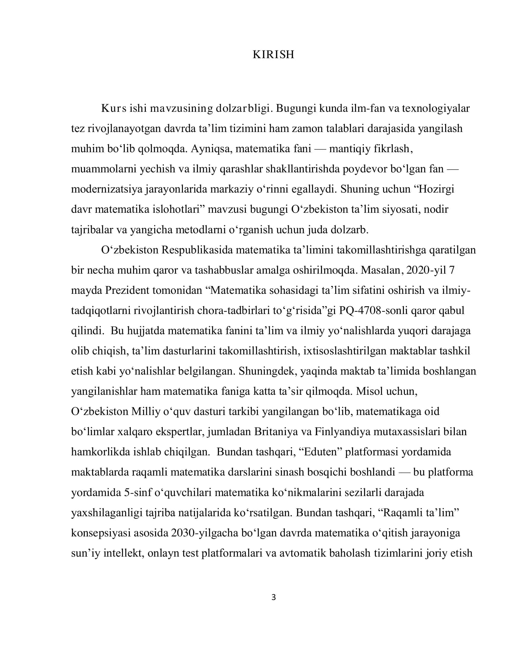 Hozirgi davr matematika ta’limi islohatlari 3