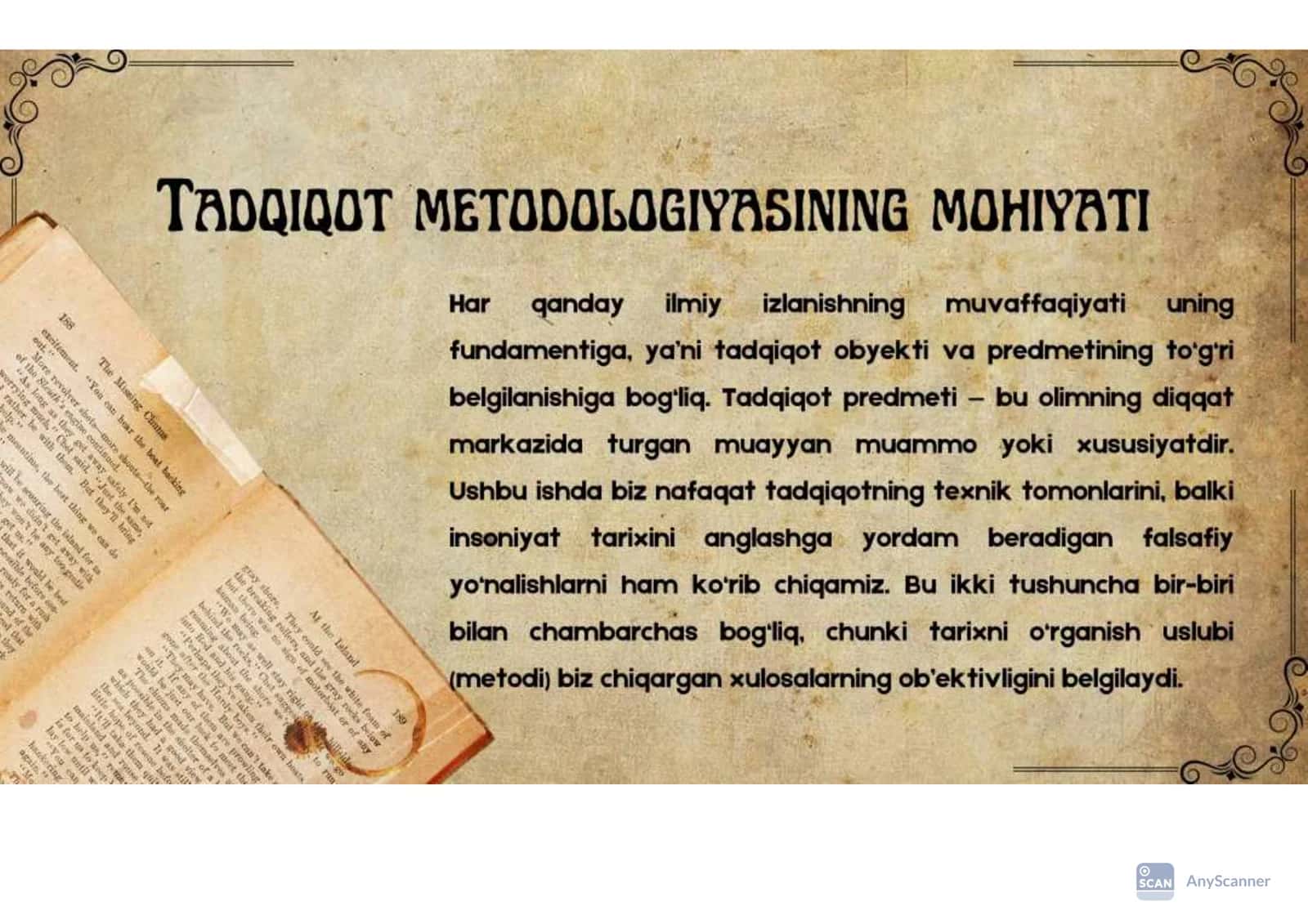 Tadqiqot predmeti tadqiqot masalalarining qamrovi xususiyatlari. Tarix haqidagi falsafiy yonalishlar 3