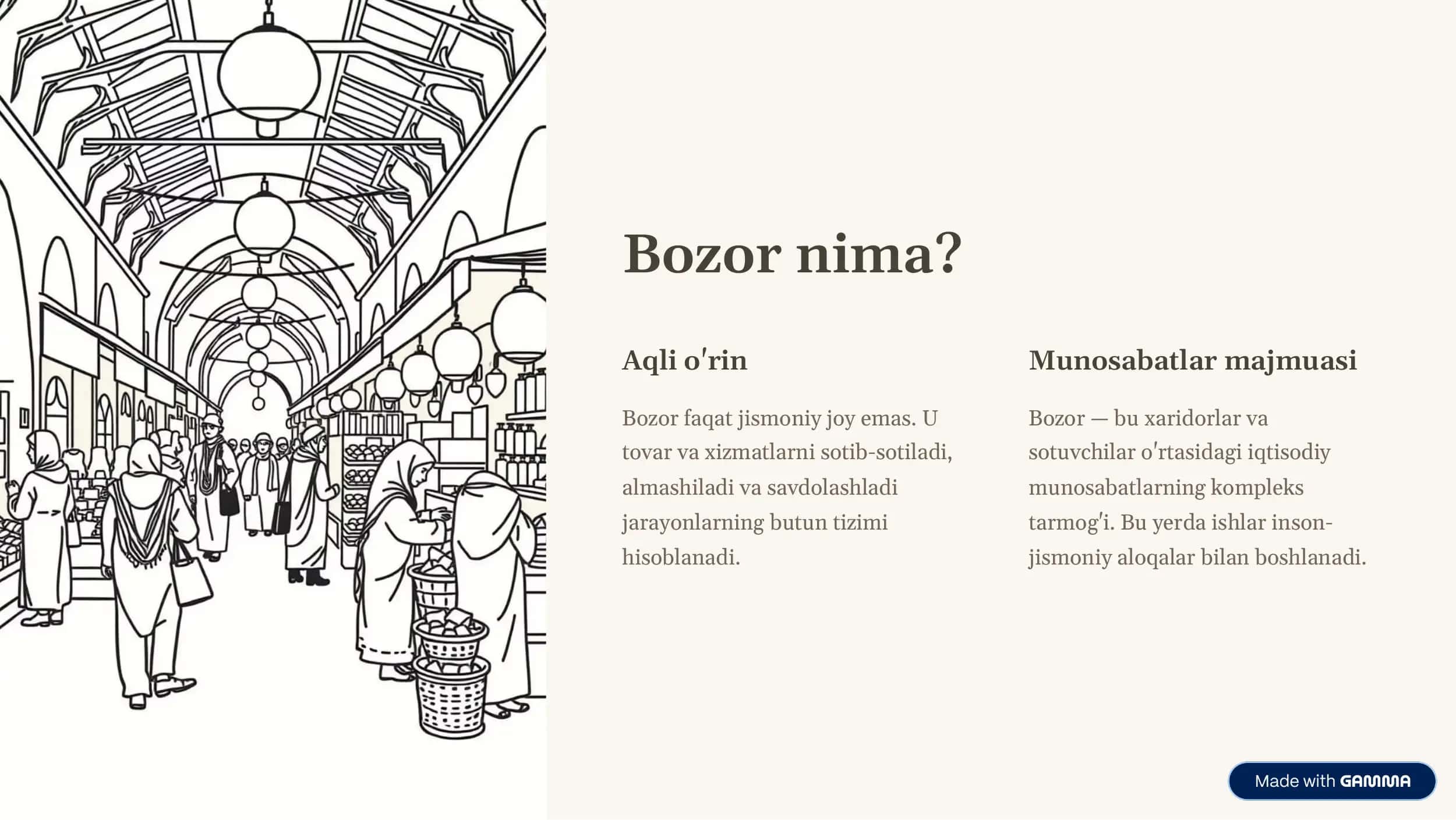 Bozor va uning tuzilishi 3