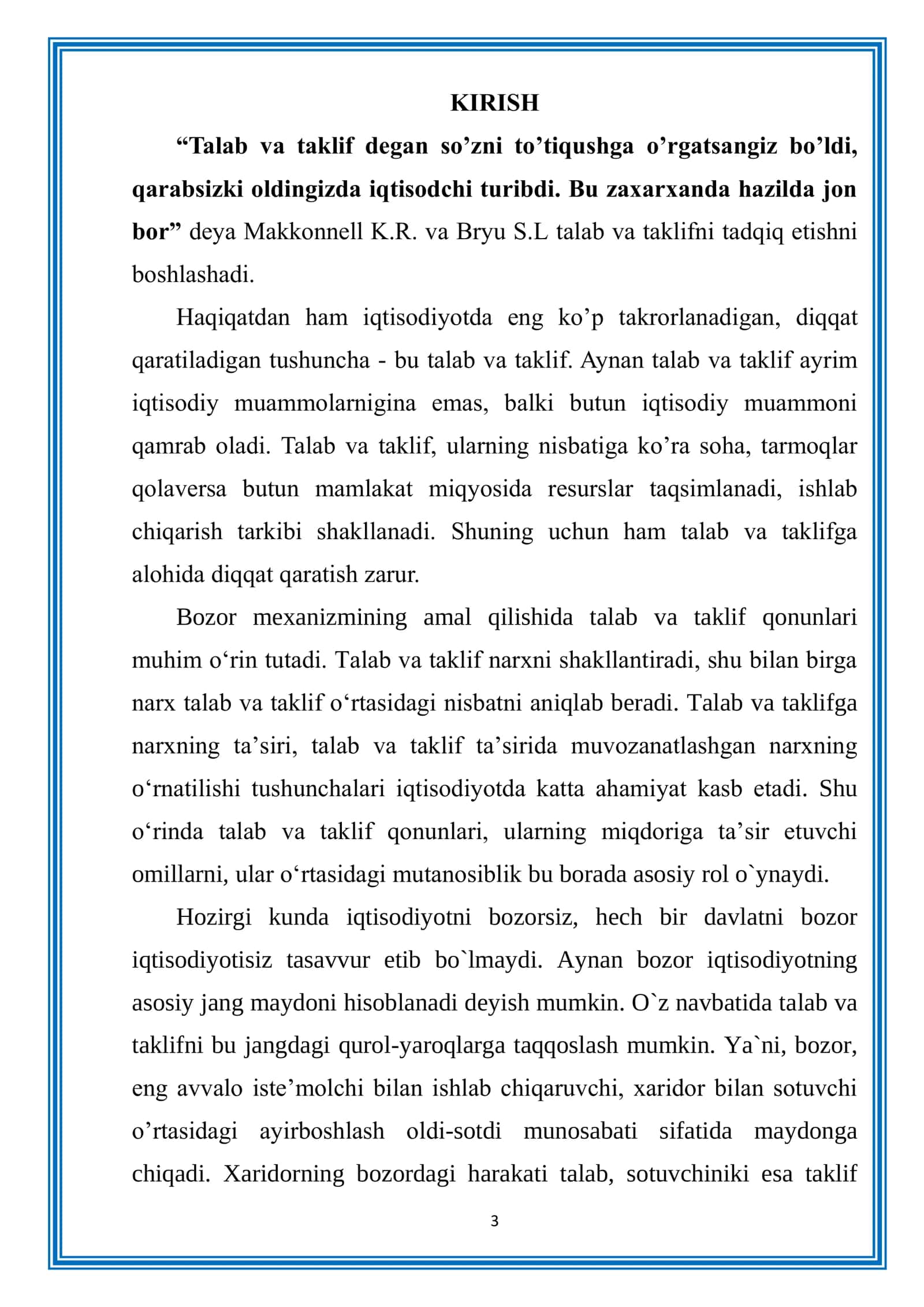 TALAB VA TAKLIF ELASTIKLIGI KO'RSATKICHLARINING BOZOR HOLATI 3