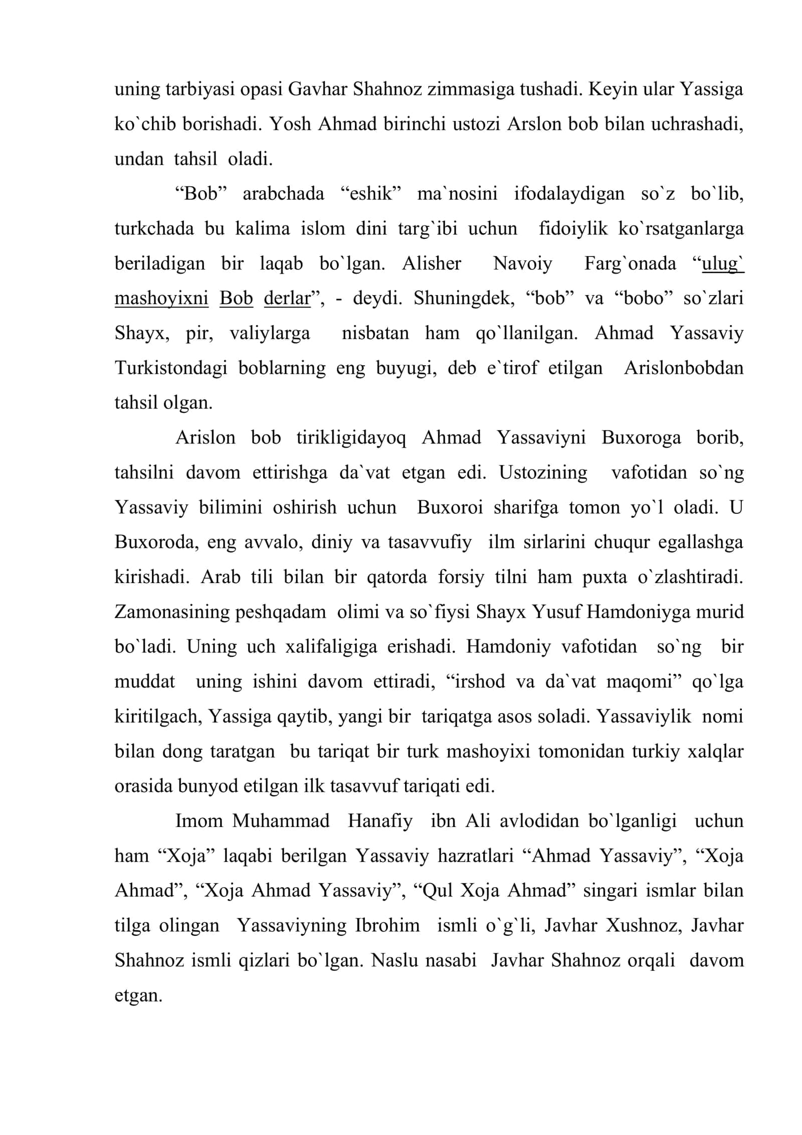 Ahmad Yassaviy. Devoni hikmat 3