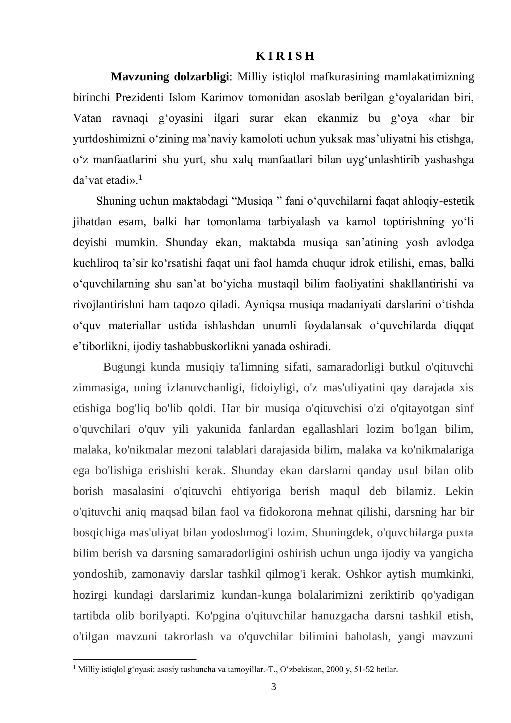 Boshlang‘ich sinflarda musiqa madainyati darslarini o‘tish texnologiyasi 3