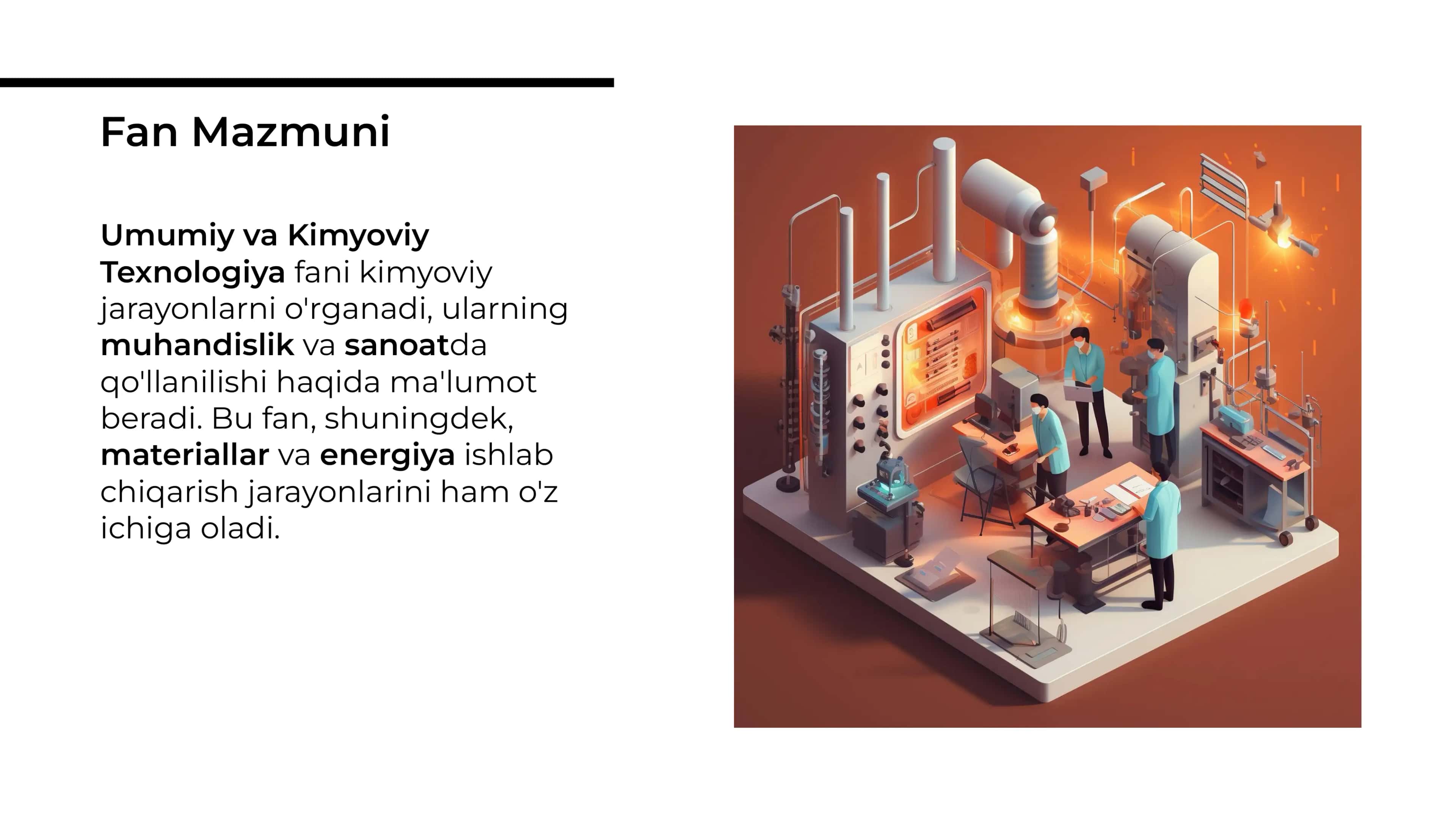 Umumiy va Kimyoviy Texnologiya Faning mazmuni va kelib chiqishi 3