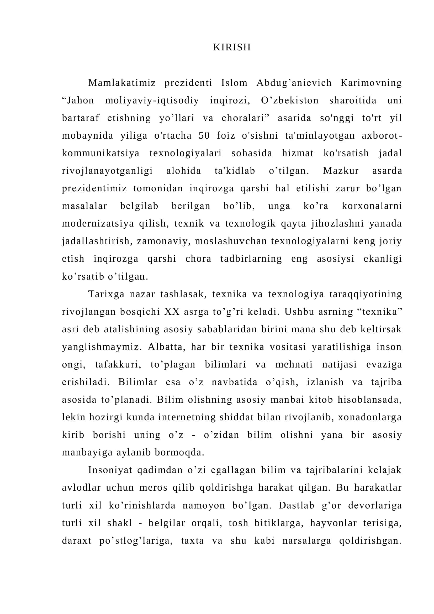Ushbu bitiruv malakaviy ishi PHP web dasturlash tilini o’rgatuvchi elektron o’quv qo’llanma 3