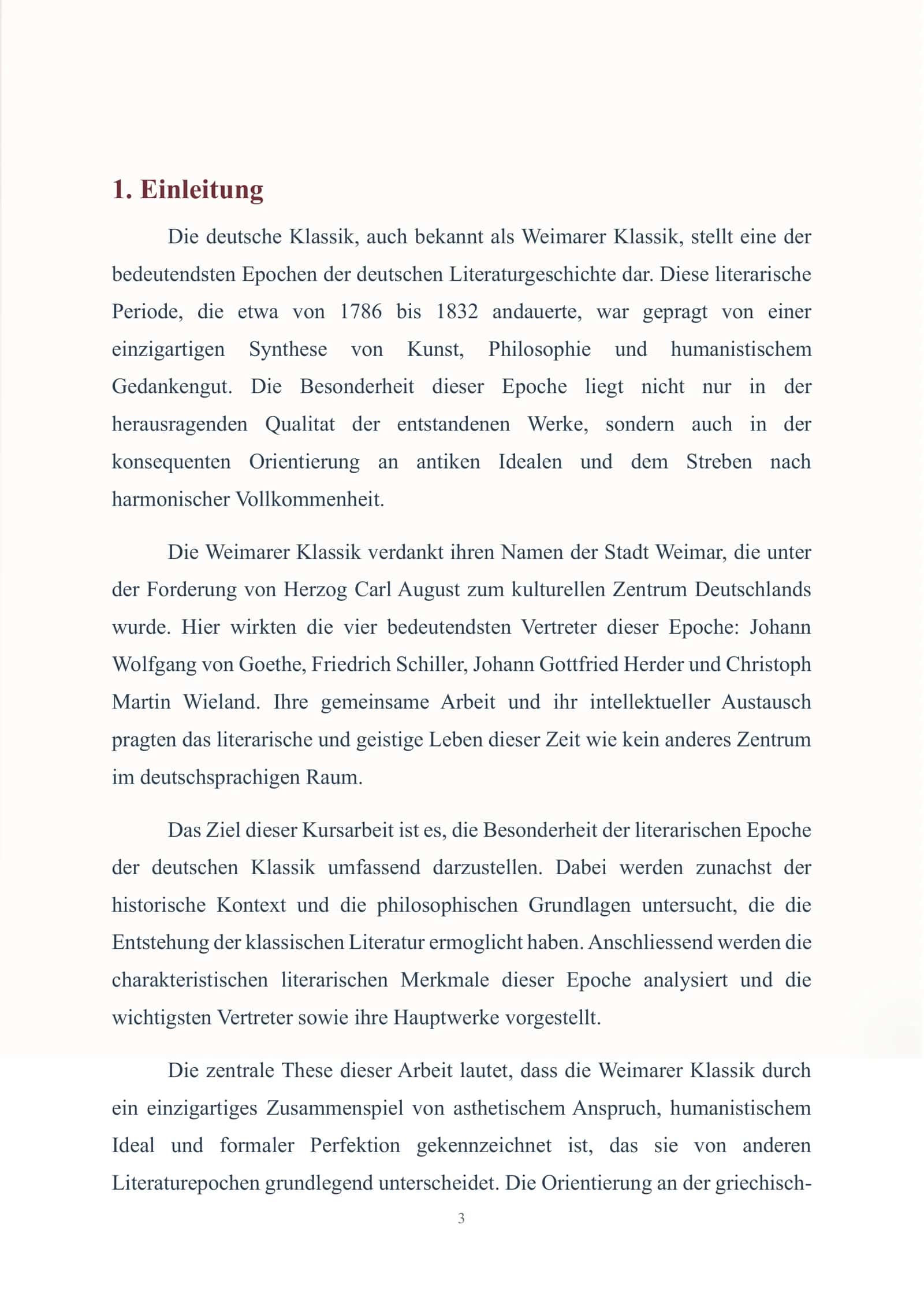 DIE BESONDERHEIT DER LITERARISCHEN EPOCHE DER DEUTSCHEN KLASSIK 3