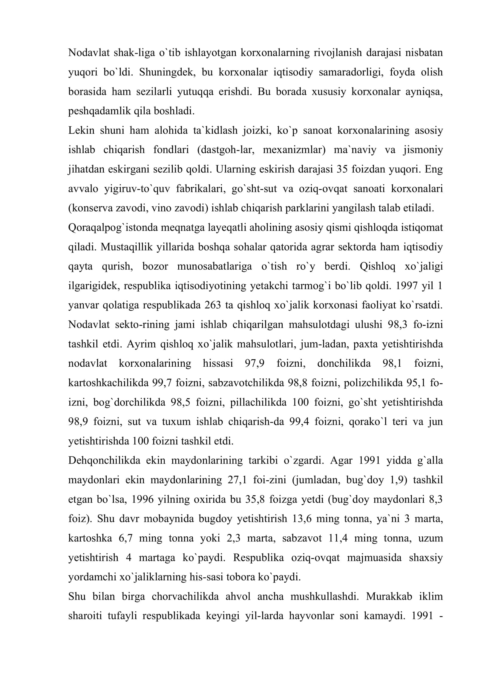 O`zbekiston mustaqilligi yillarida Qoraqalpog`iston davlatchiligi taraqqiyoti 3