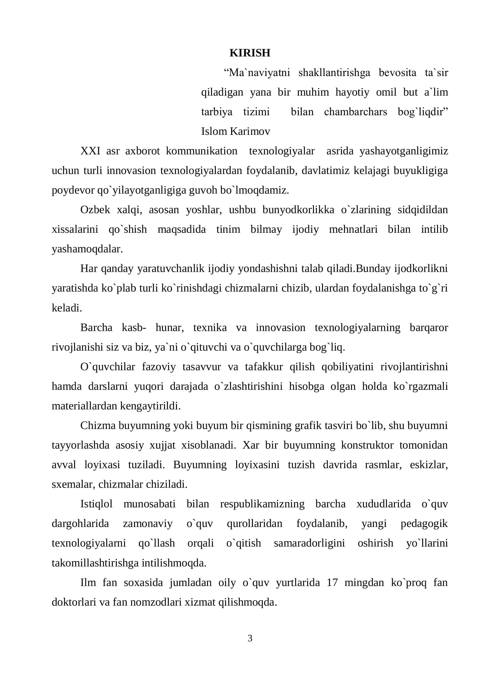 TASVIRIY SAN`AT VA MUXANDISLIK GRAFIKASI 3