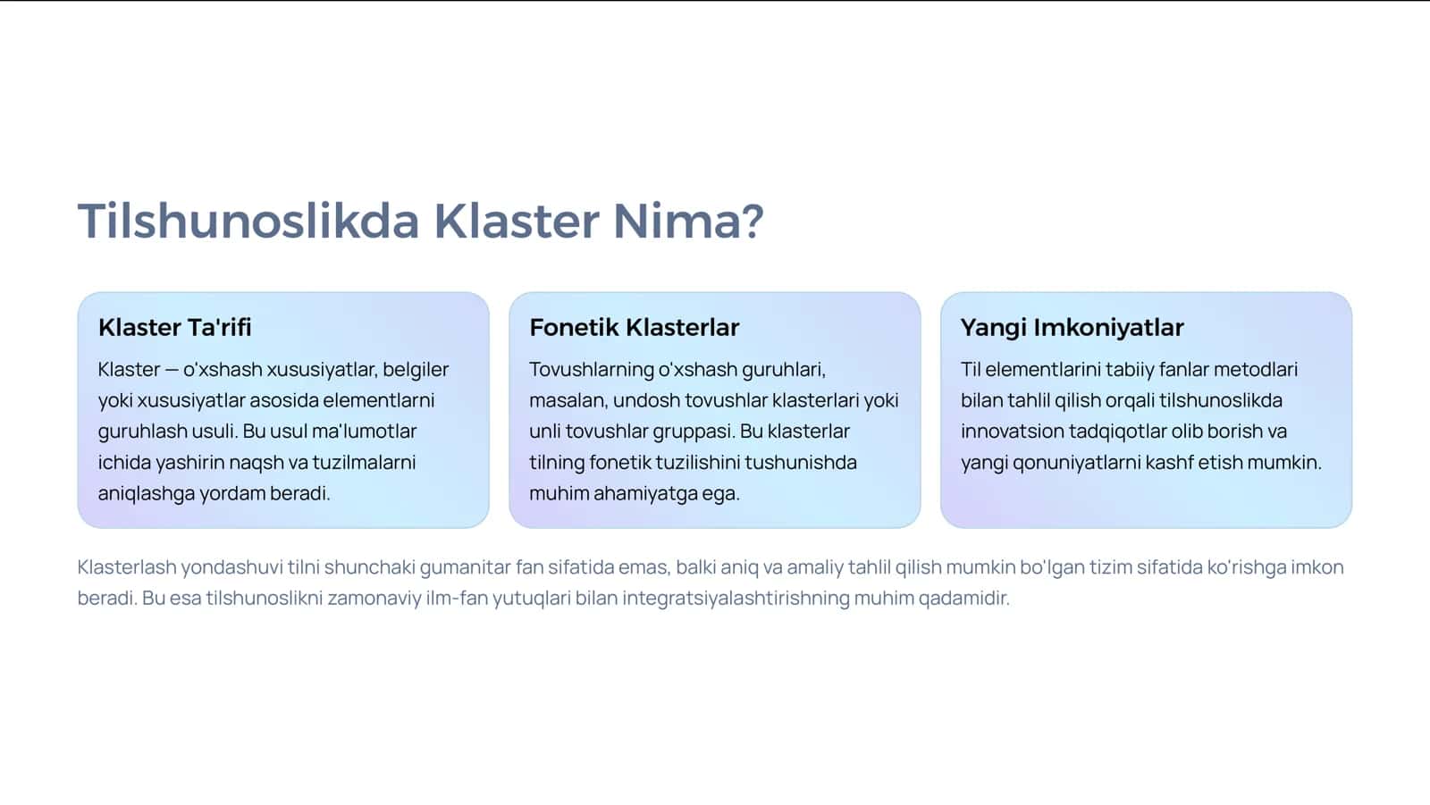 Tilshunoslik va Tabiiy Fanlar Munosabatlari Klaster Yordamida Yangi Qarash 3
