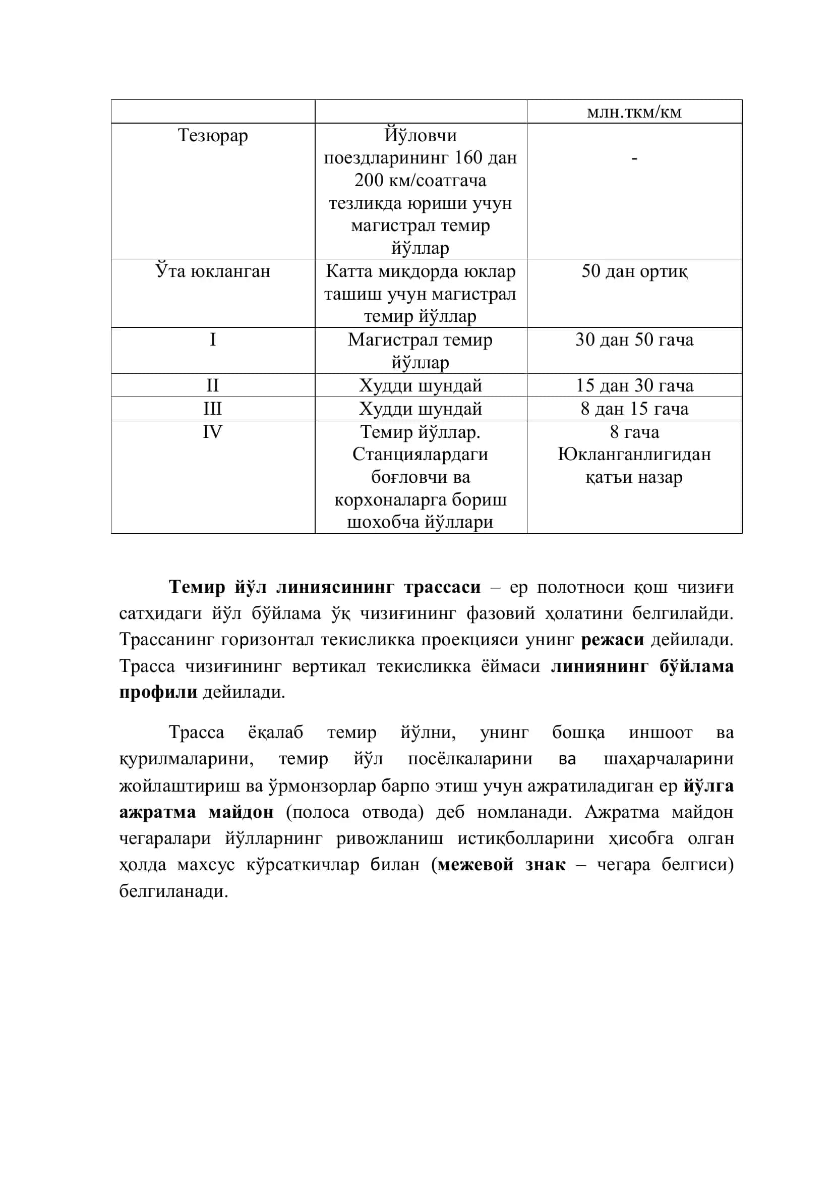 Темир йўлларни лойиҳалаш ва қуриш асослари 3