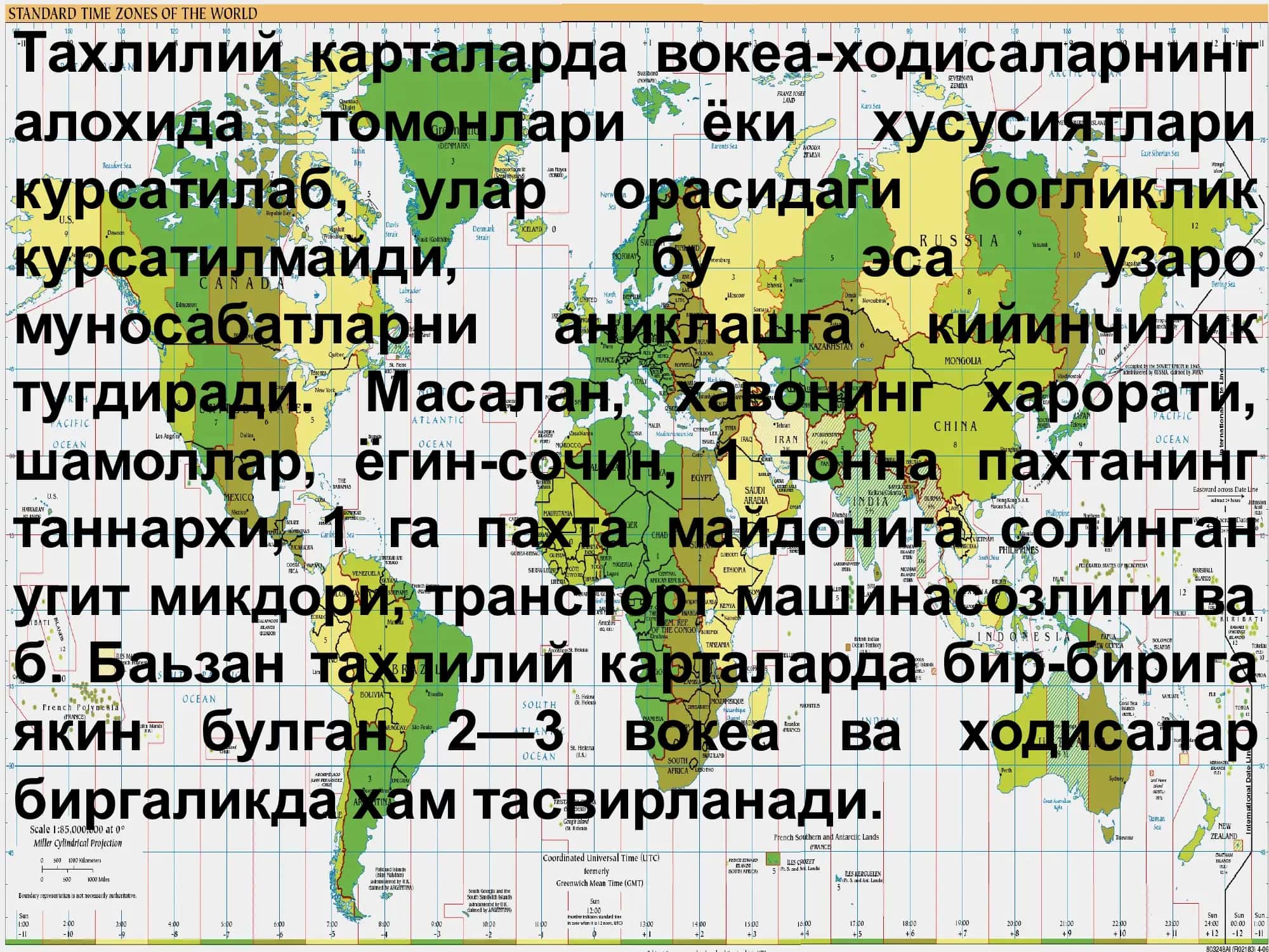 Карталар тахлилий ва синтетик типлари 3