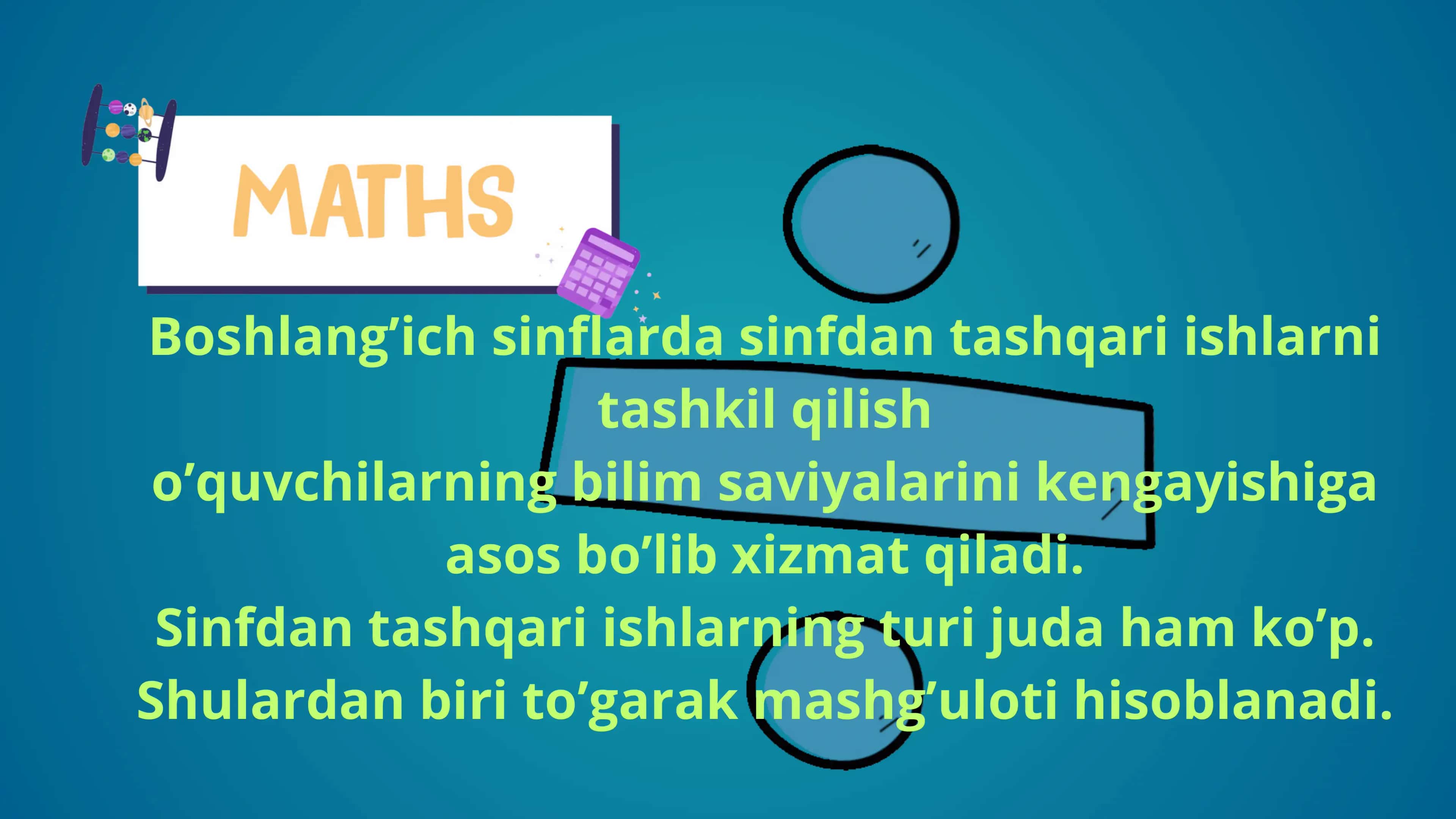 Matematik toʻgarak va oʻn minutliklarni oʻqitish metodikasi 3