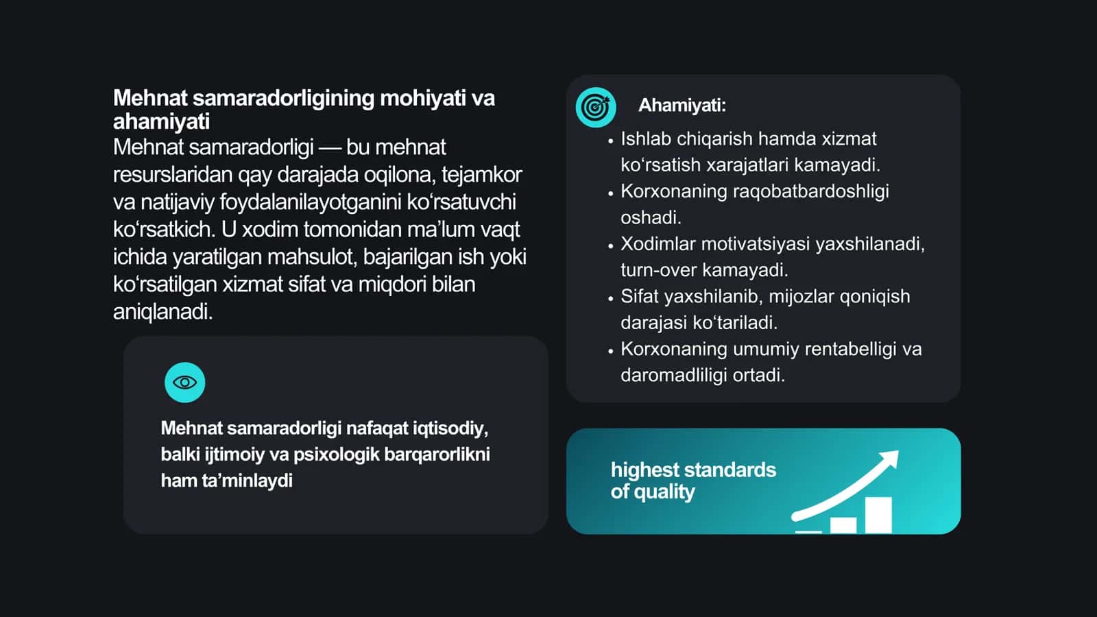 Mehnat samaradorligini oshirish strategiyalari 3