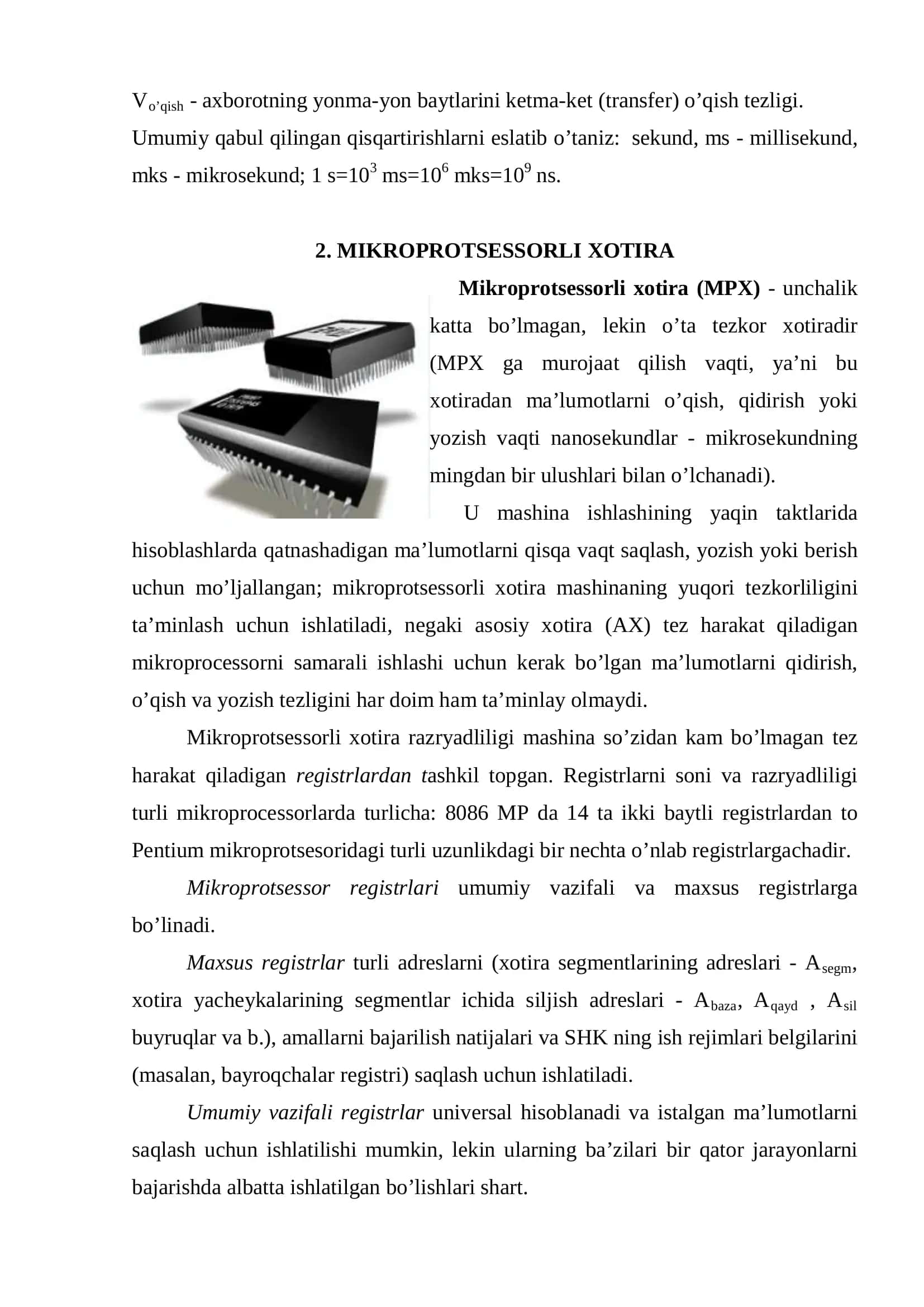 Elektron xotira tushunchasi 3