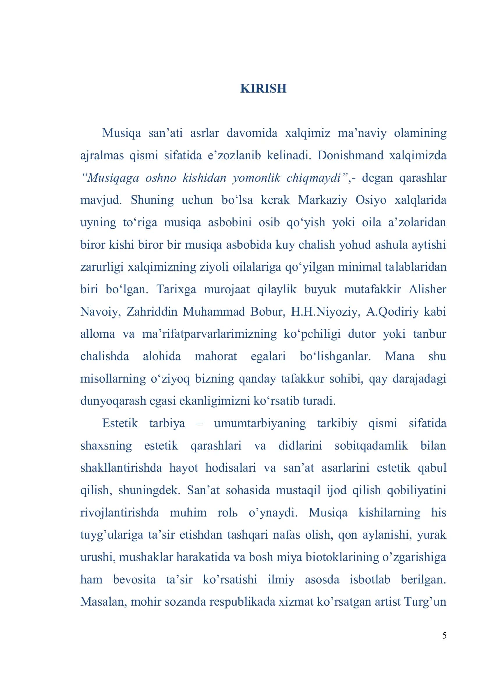 Oltinchi sinflarda "Mumtoz musiqa haqida tushuncha" mavzusini o`tish uslubiyoti 3