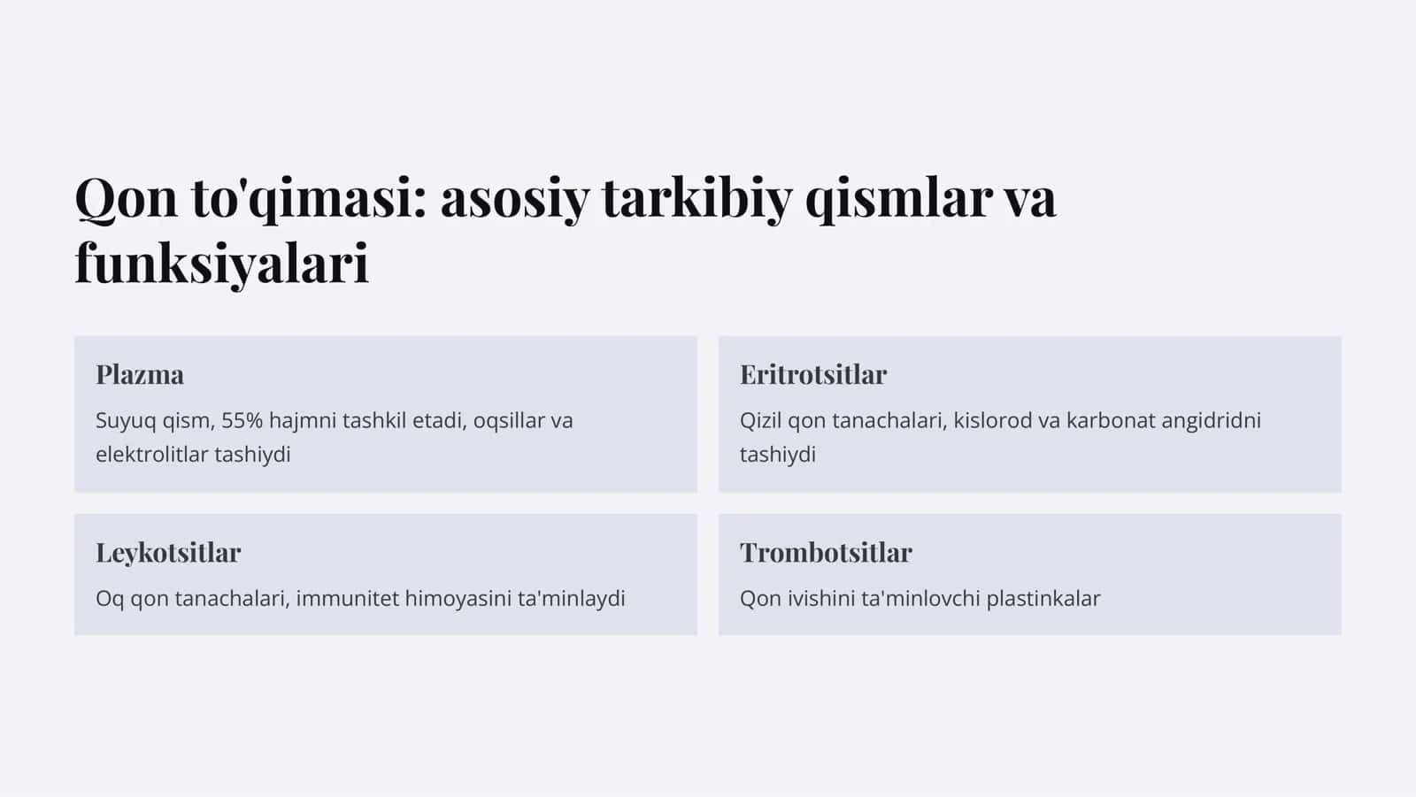 Qon va siyrak tolali biriktiruvchi To'qimalarning o'zaro munosabati 3