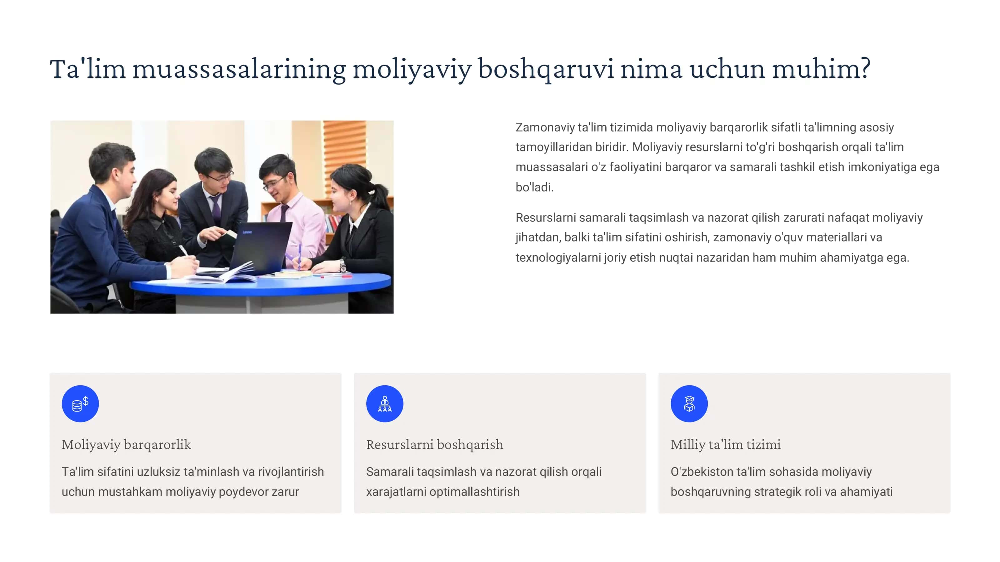 Ta'lim muassasasining moliyaviy faoliyatini tashkil etish 3