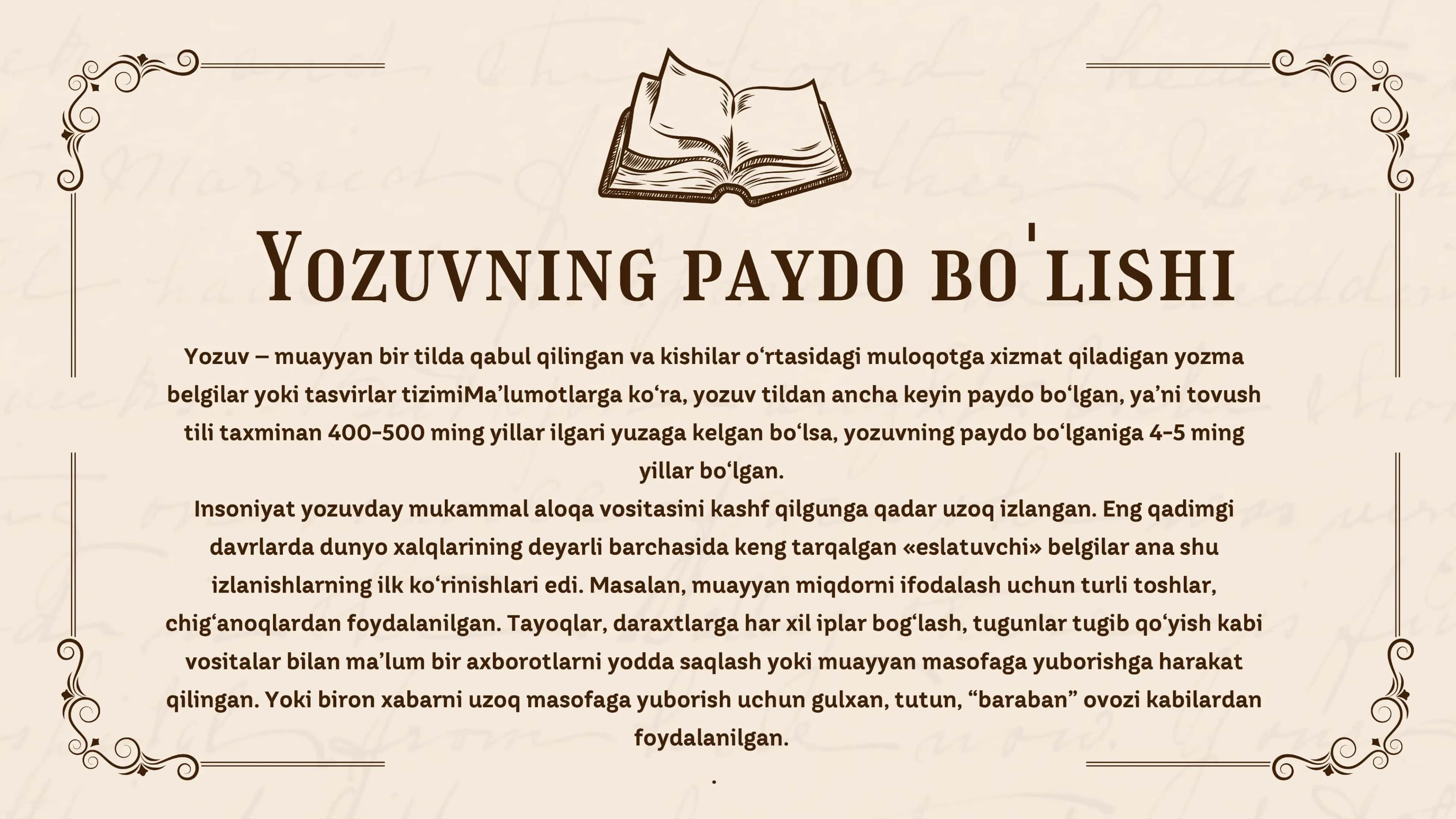 Yozuvning maxsus turlari va Orfografiya prinsiplari 3