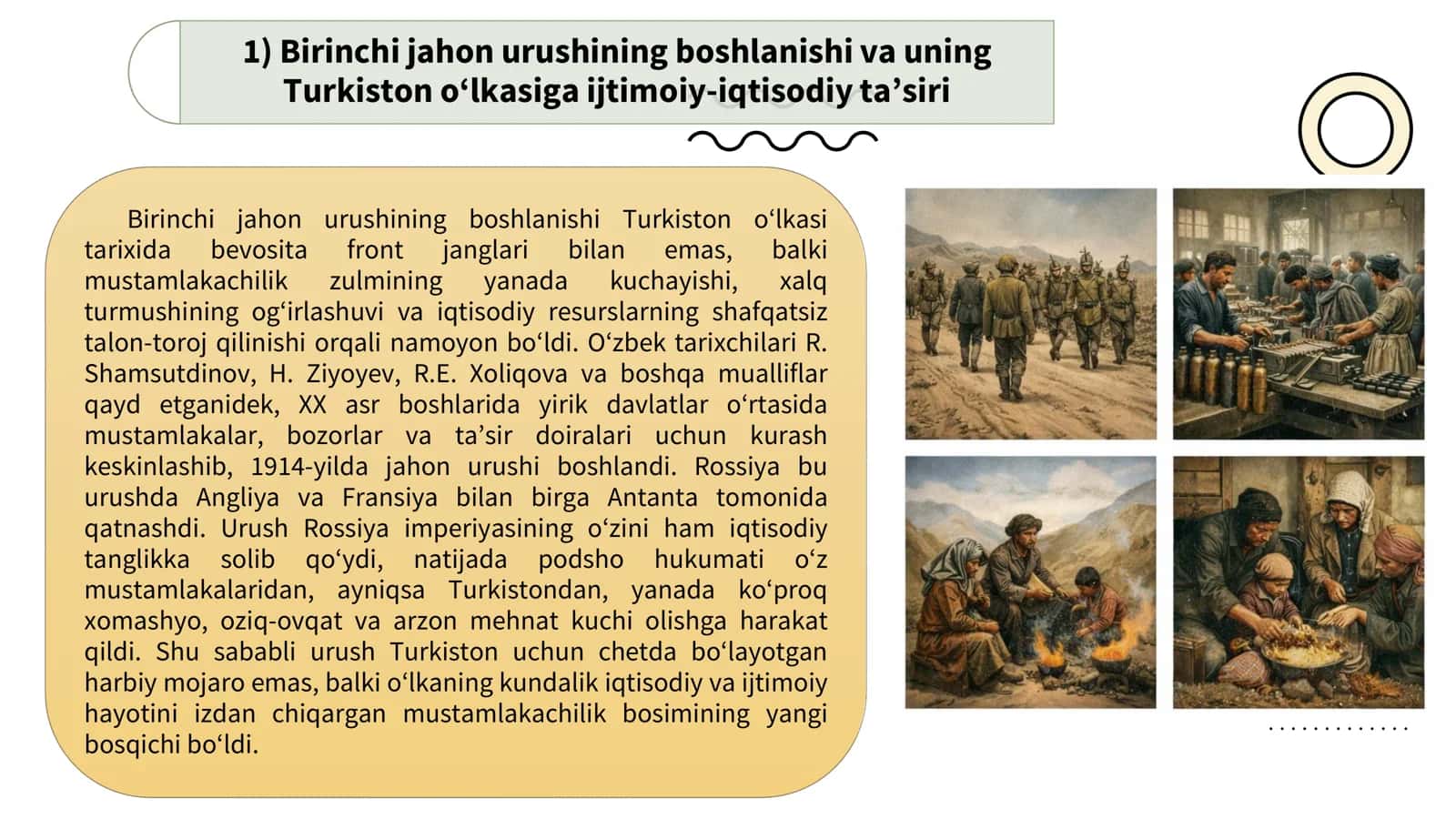 Birinchi jahon urishining Turkiston o‘lkasiga ta’siri 1916-yil milliy-ozodlik harakati 3