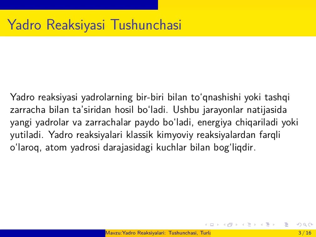 Yadro Reaksiyalari: Tushunchasi, Turlari va Ahamiyati 3