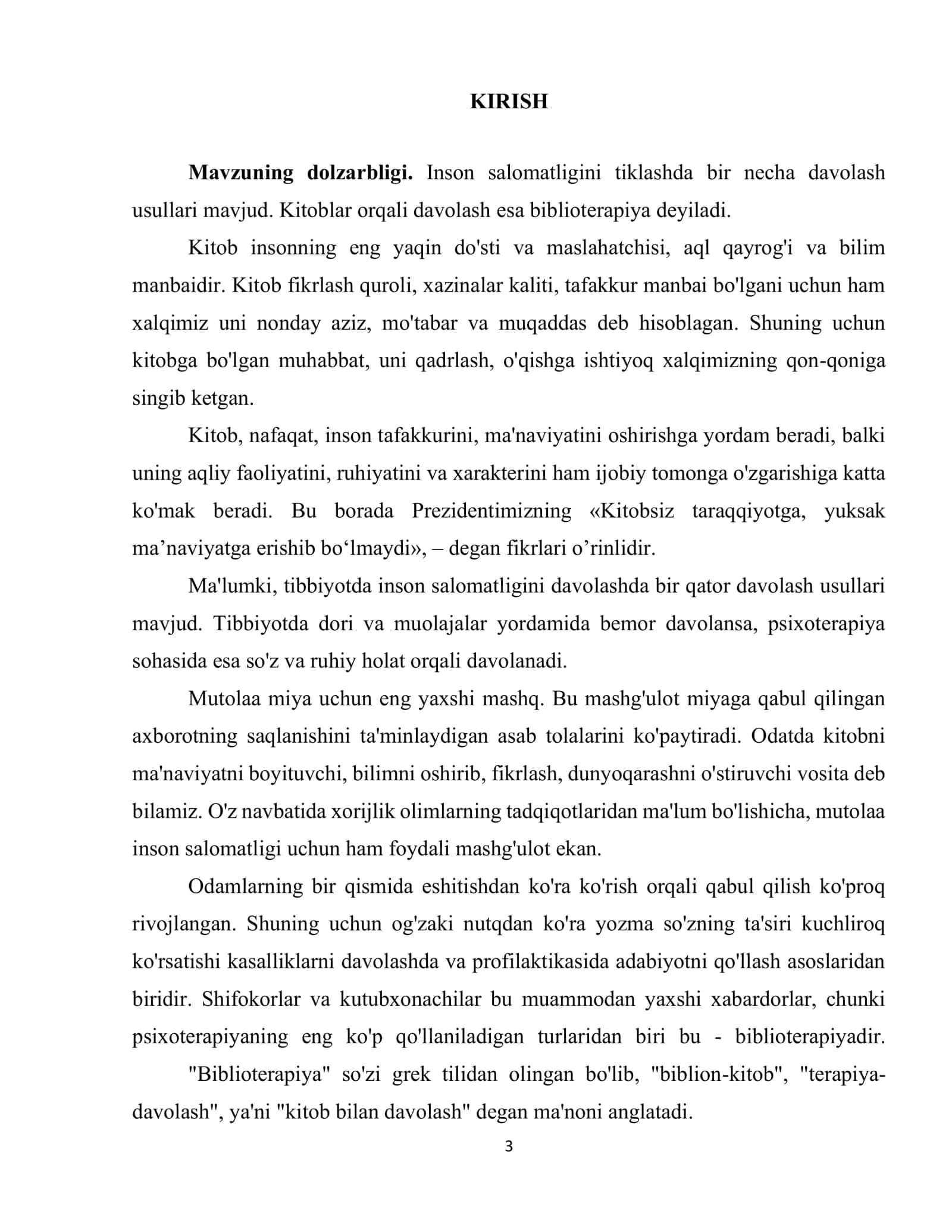 Biblioterapiya psixologik muloqotga qiynalganlar uchun 3
