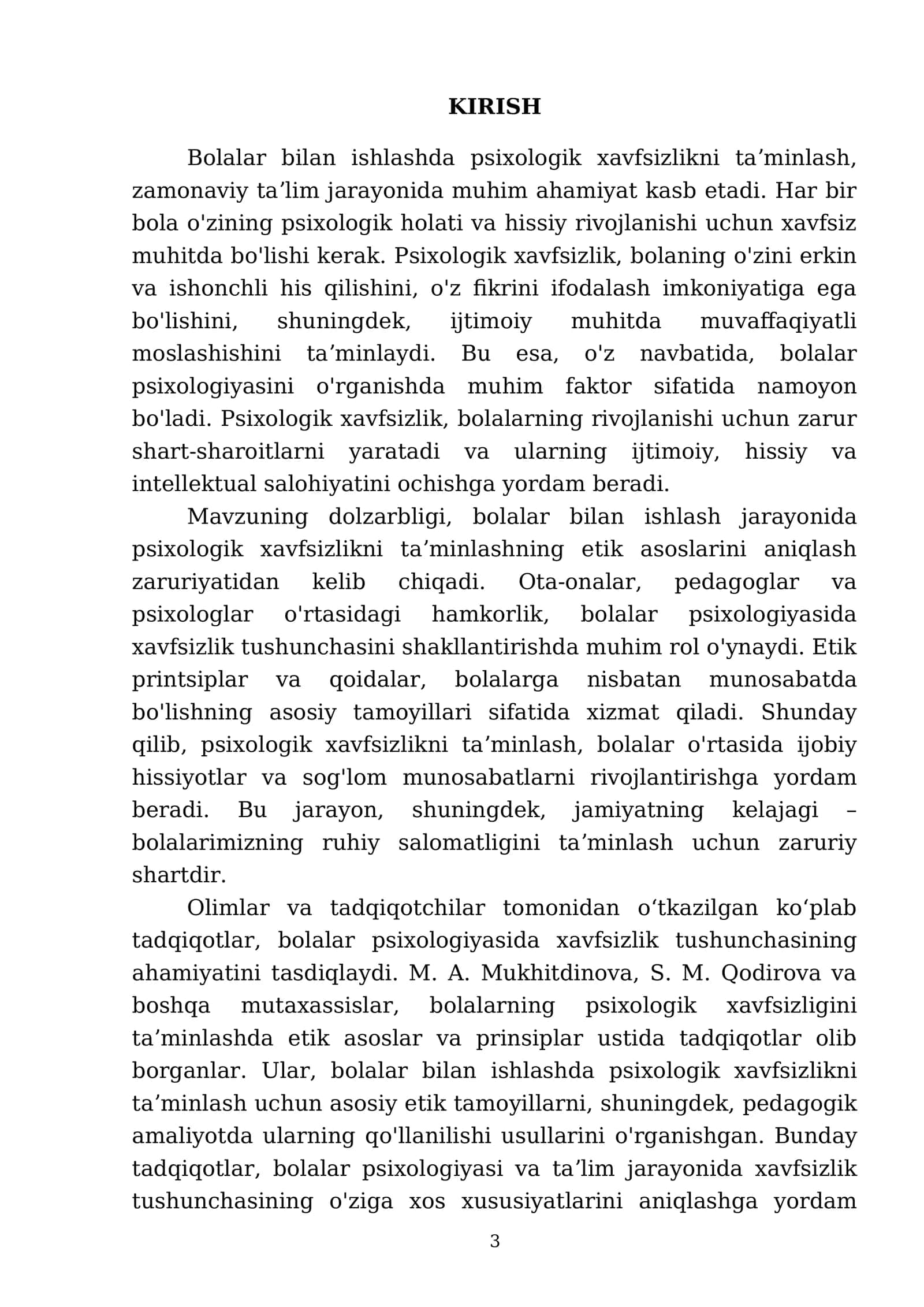 Bolalar bilan ishlashda psixologik xavfsizlikni taʼminlashning etik asoslari 3