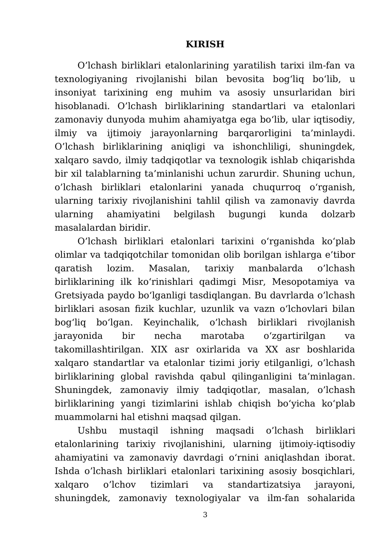 O’lchash birliklari etalonlarini yaratilish tarixi 3