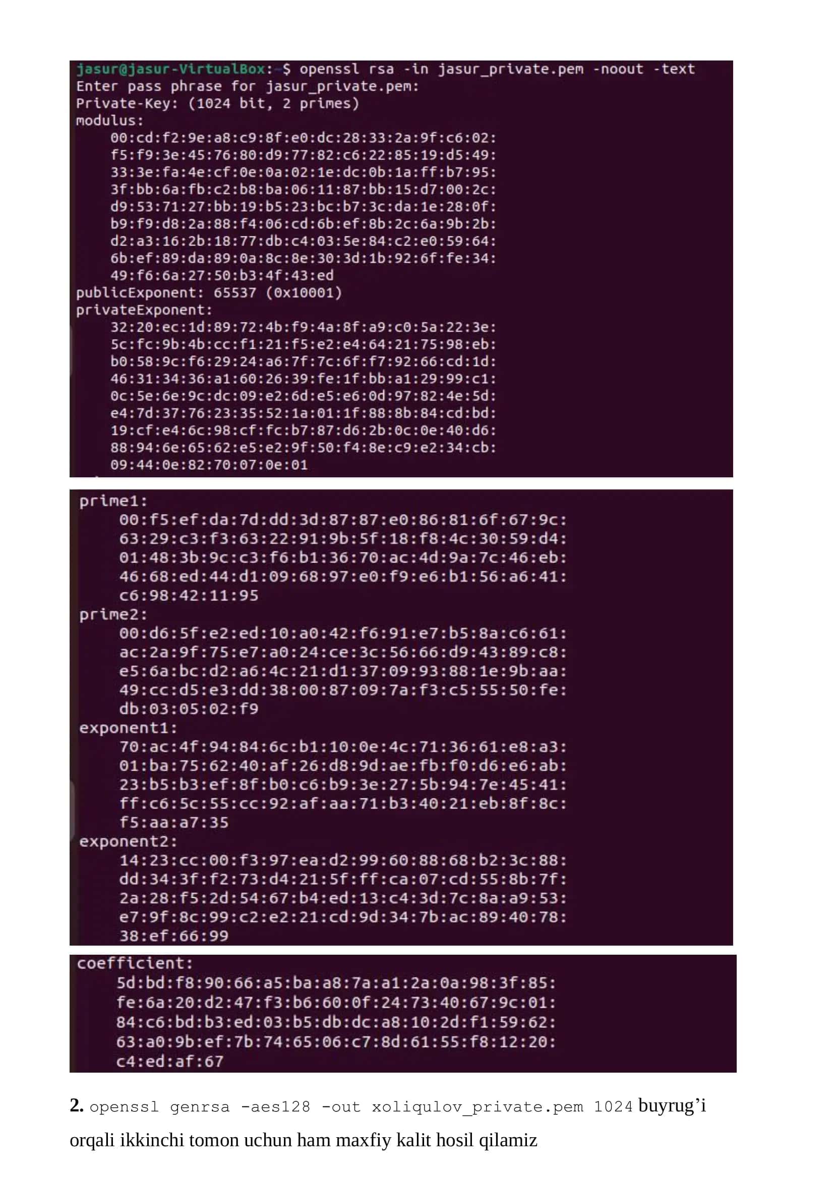OpenSSL kutubxonasidan foydalangan holda maʼlumotlarni RSA algoritmi yordamida shifrlash 3