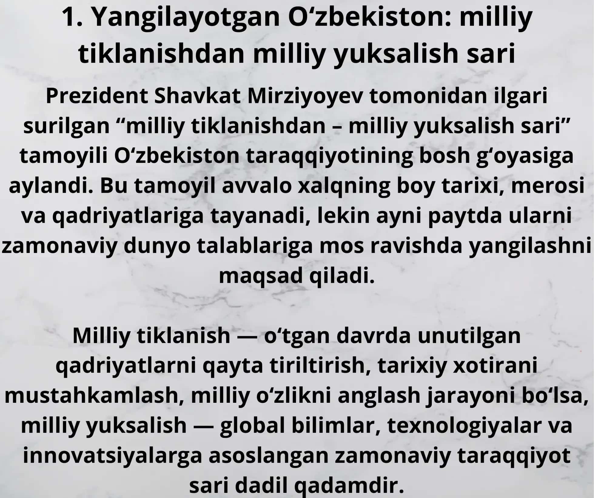 Yangilayotgan O‘zbekiston: milliy tiklanishdan milliy yuksalish sari 3