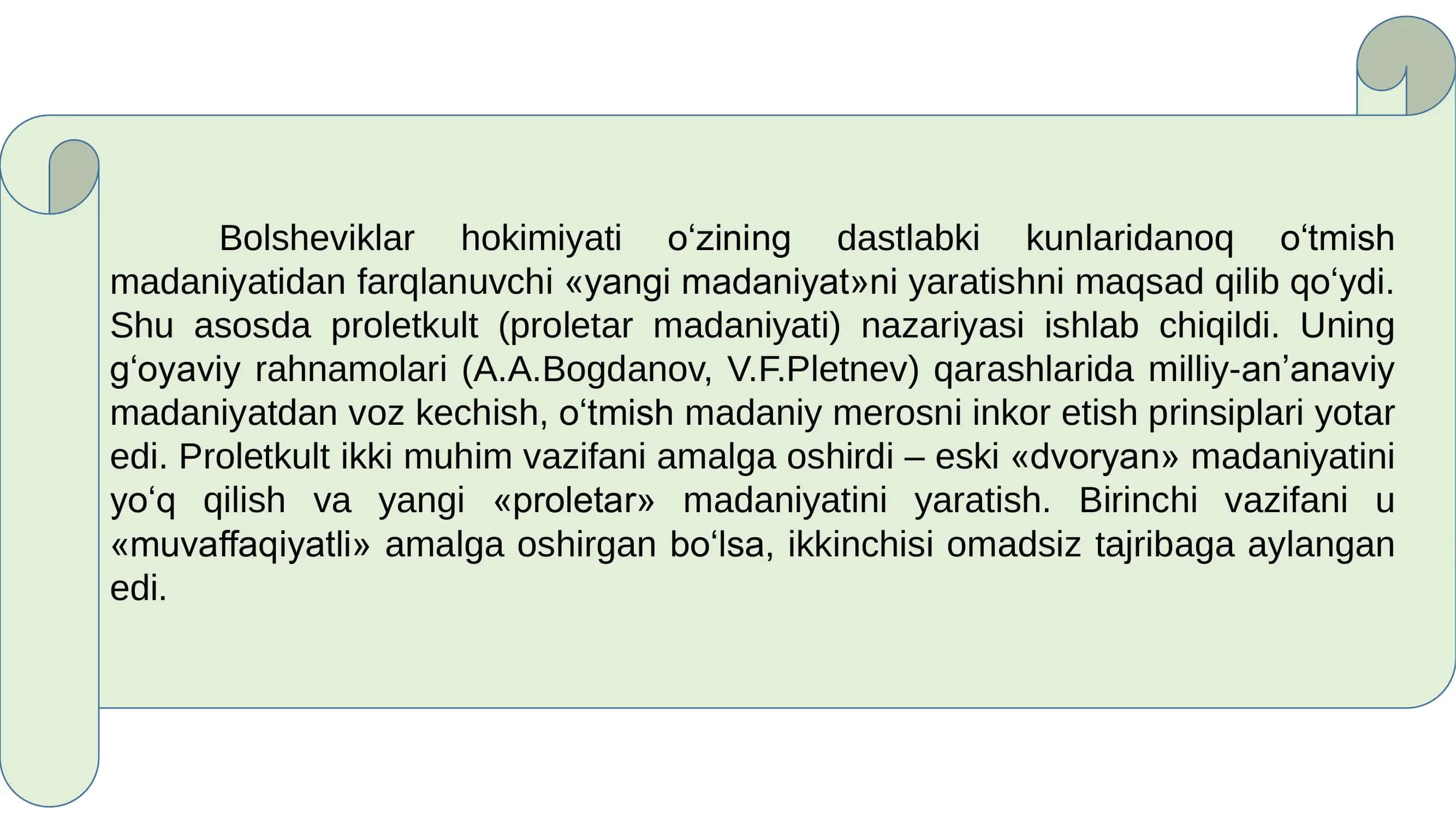 Bolsheviklarning “madaniy inqilob” siyosati va Turkistonga majburan joriy etilishi 3