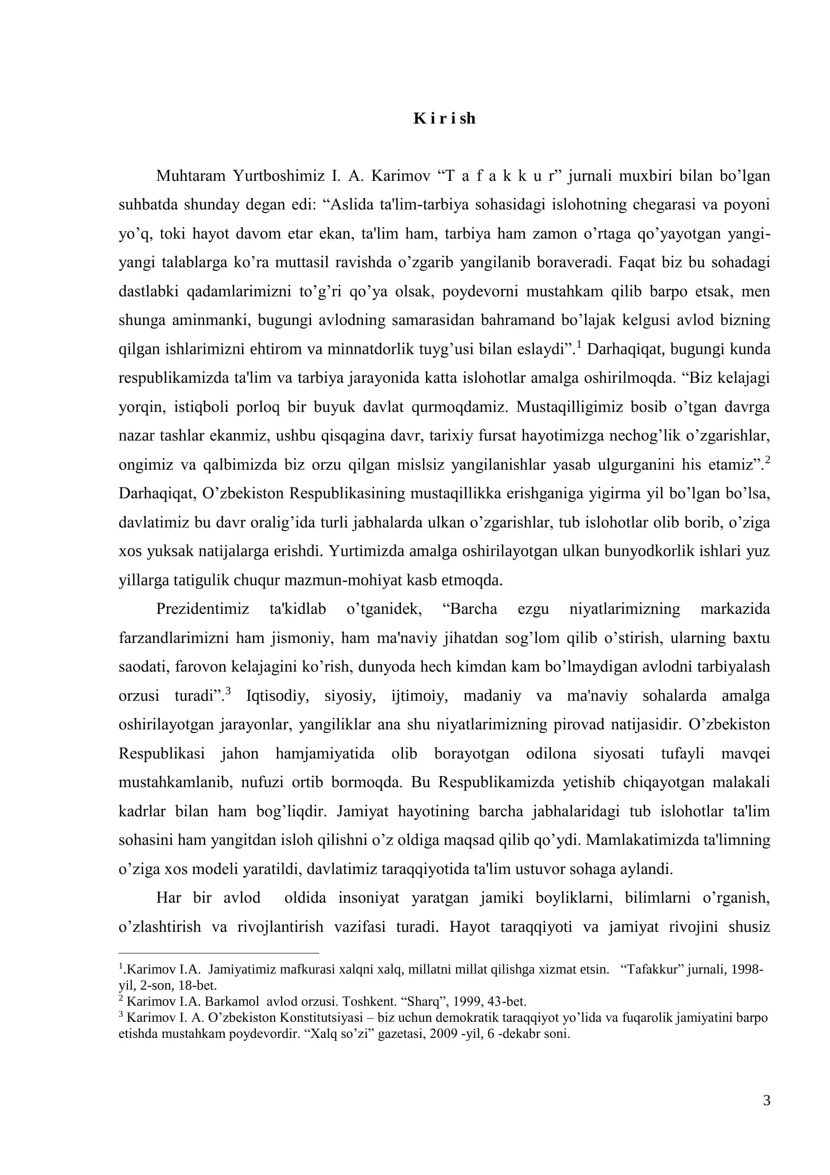 Sultonova Dilafro’zning "Boshlang’ich sinf sinfdan tashqari o’qish darslarida xalq og’zaki ijodidan foydalanish" 3