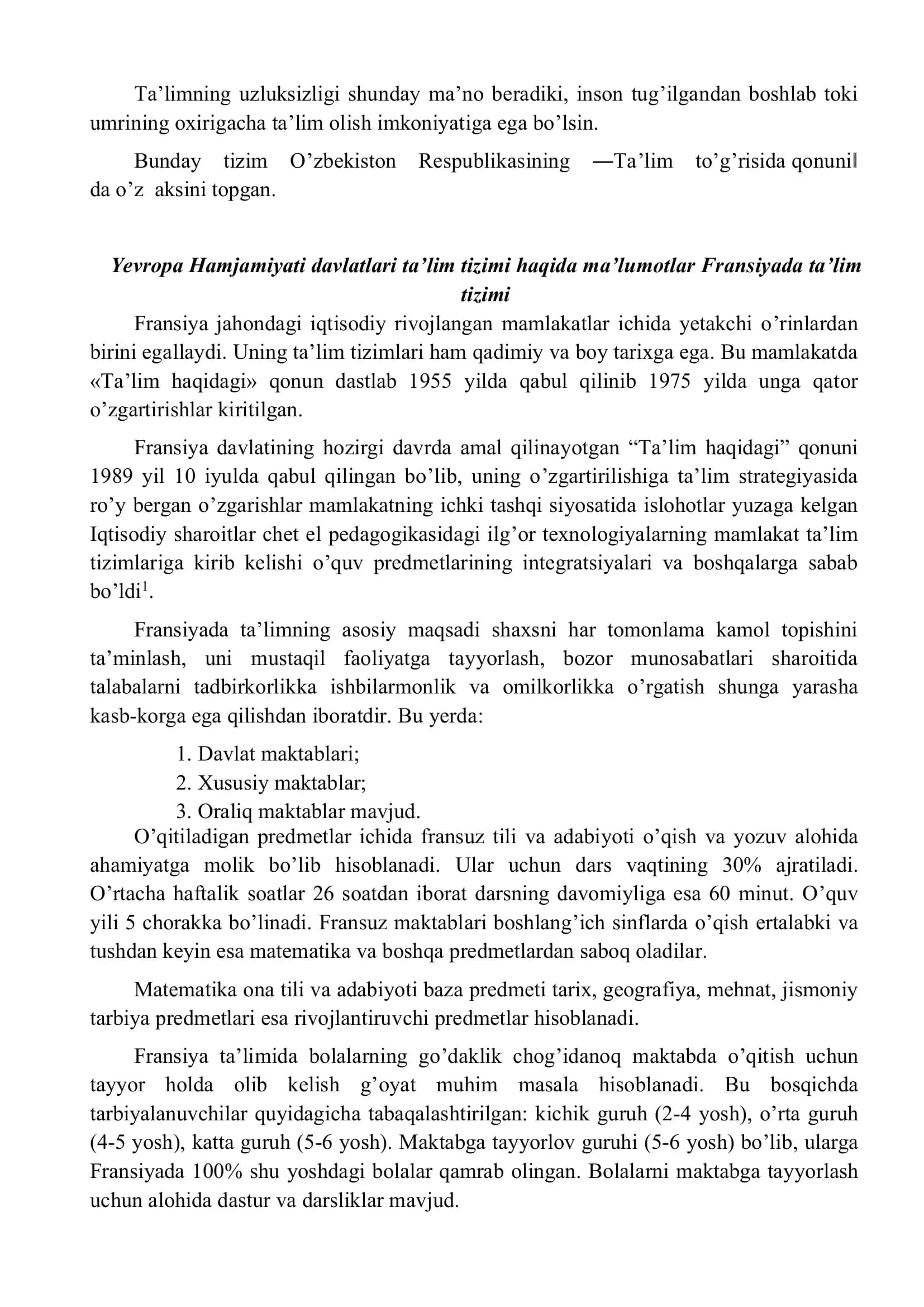 Uzluksiz ta’lim tizimida matematika va Informatika, axborot texnologiyalari kurslarini o’qitishning metodik tizimi 3