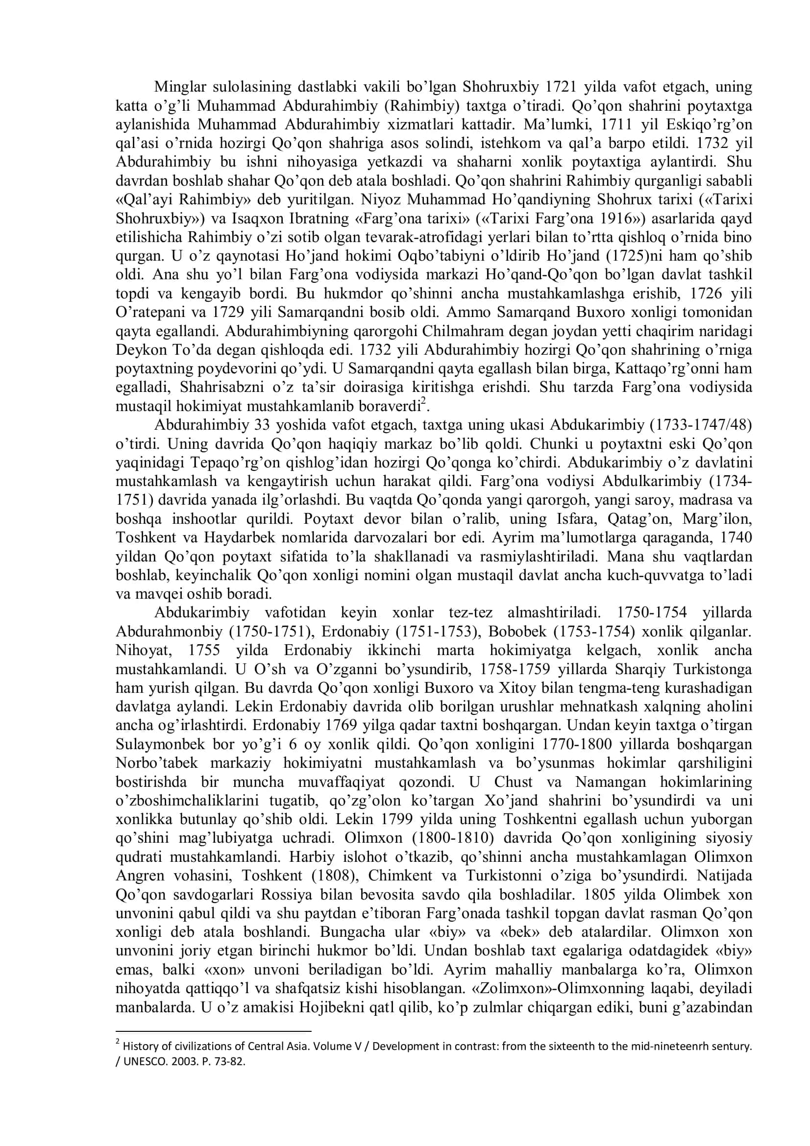 Xiva va Qo’qon xonliklari. Xonliklardagi ijtimoiy- siyosiy vaziyat. 3