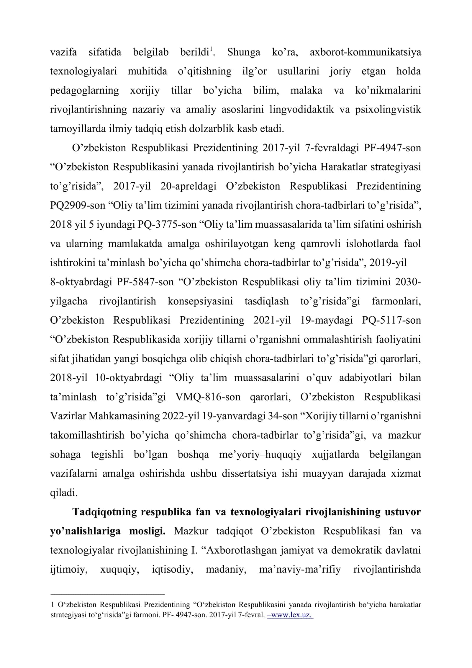 Bo’lajak ingliz tili o’qituvchilarida leksik kompetensiyani takomillashtirish mexanizmlari 3