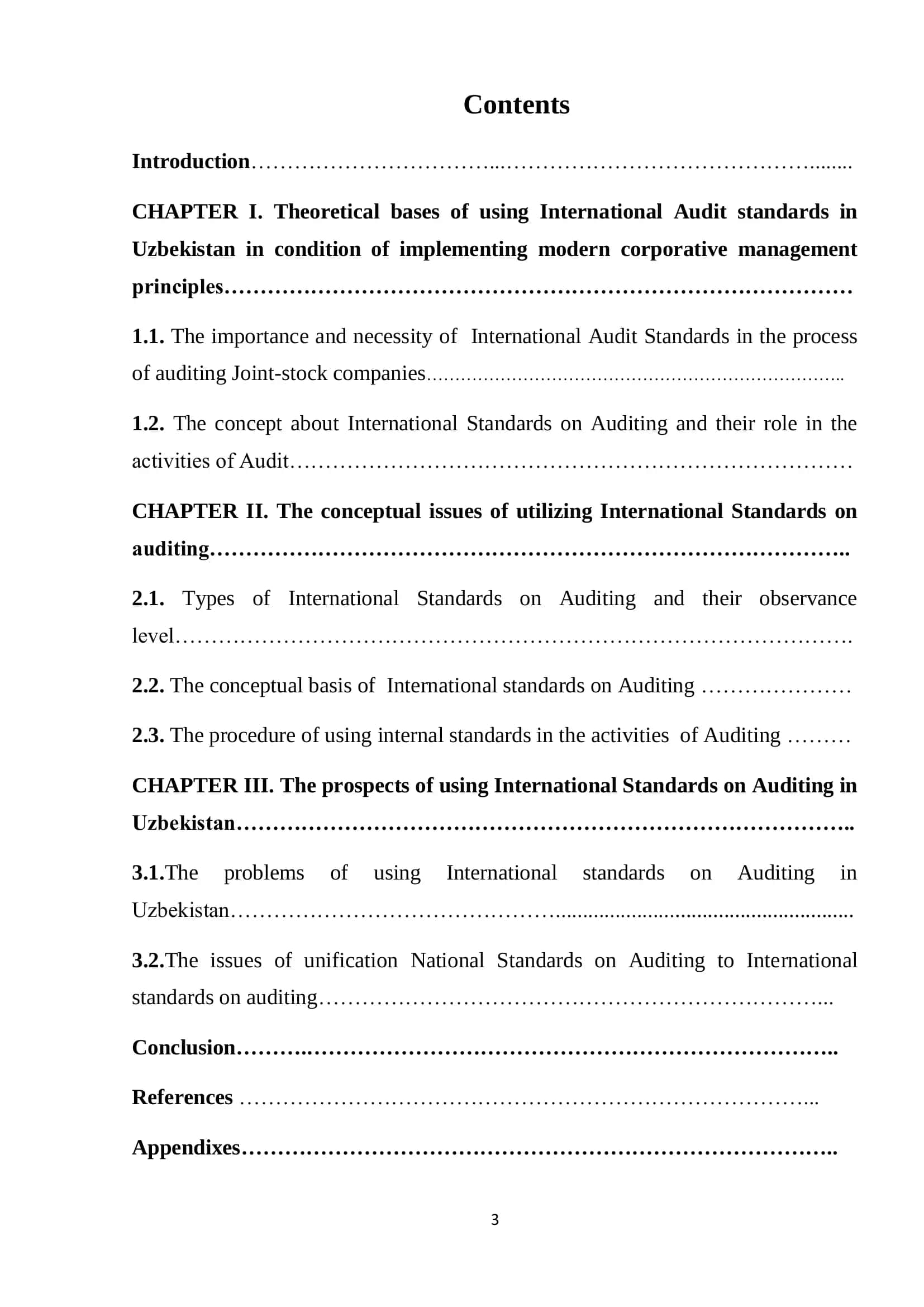 Problems of Using International Standards of Auditing in the Republic of Uzbekistan 3