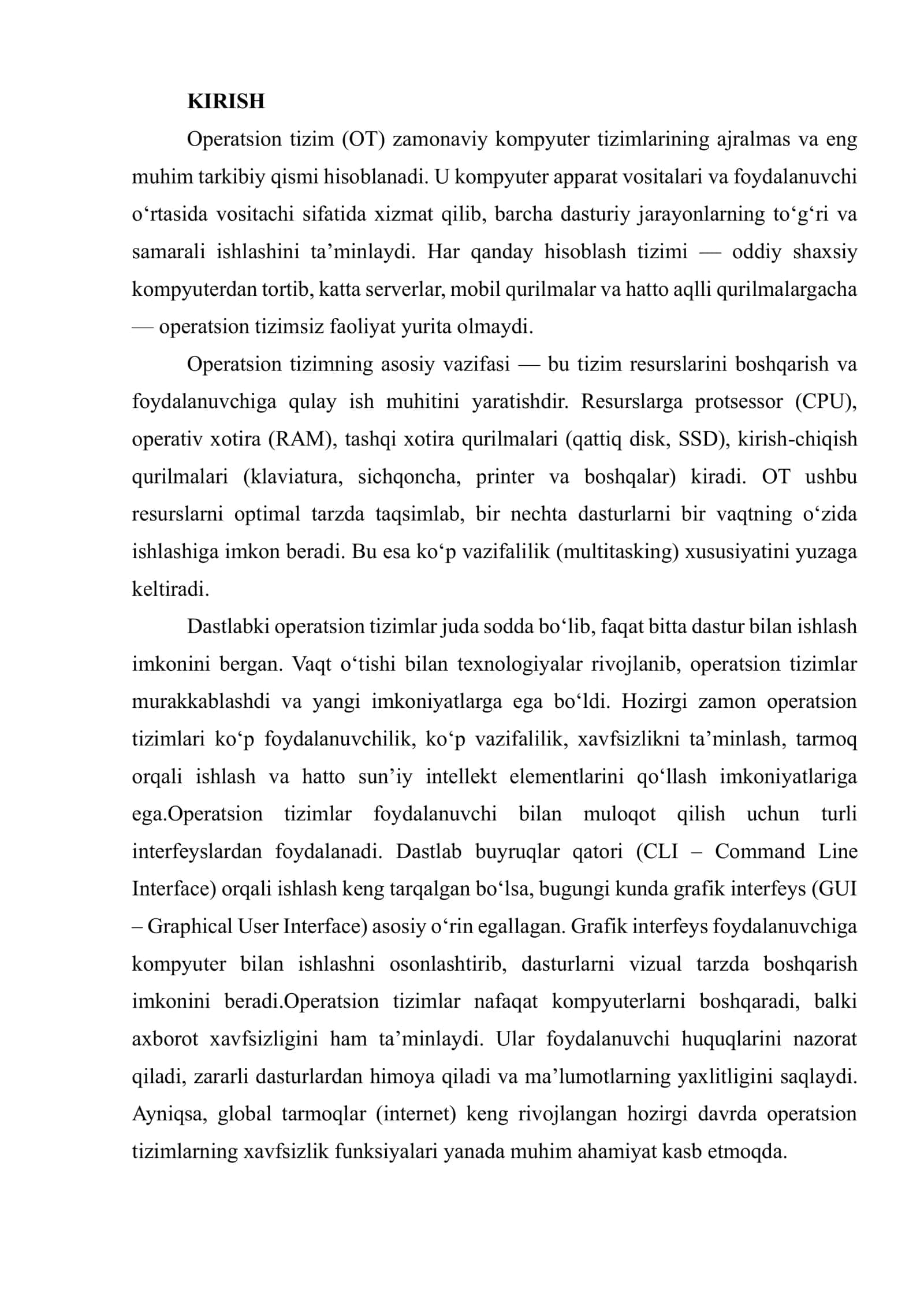 Operatsion Tizimlar 3