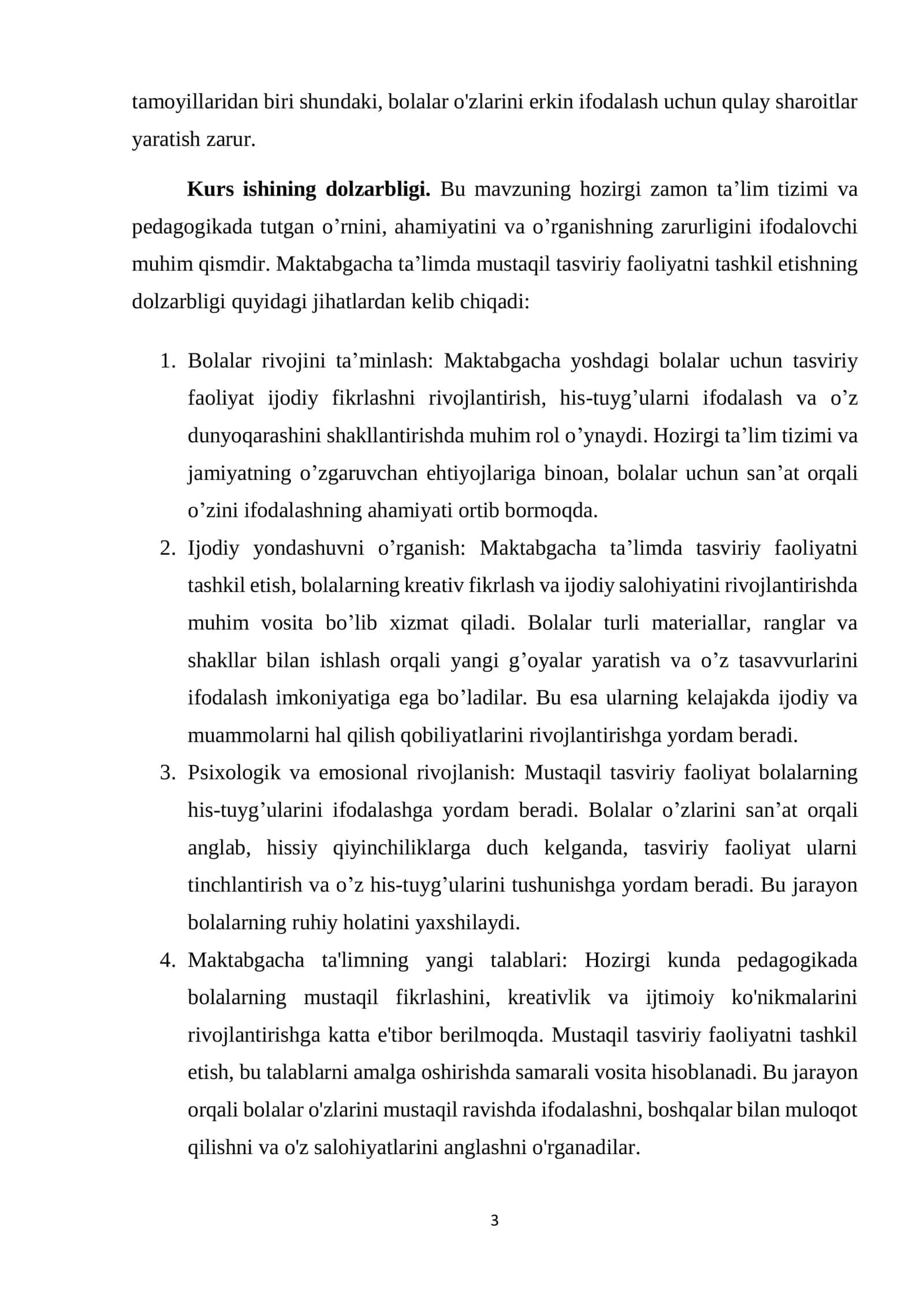 Mustaqil tasviriy faoliyat 3