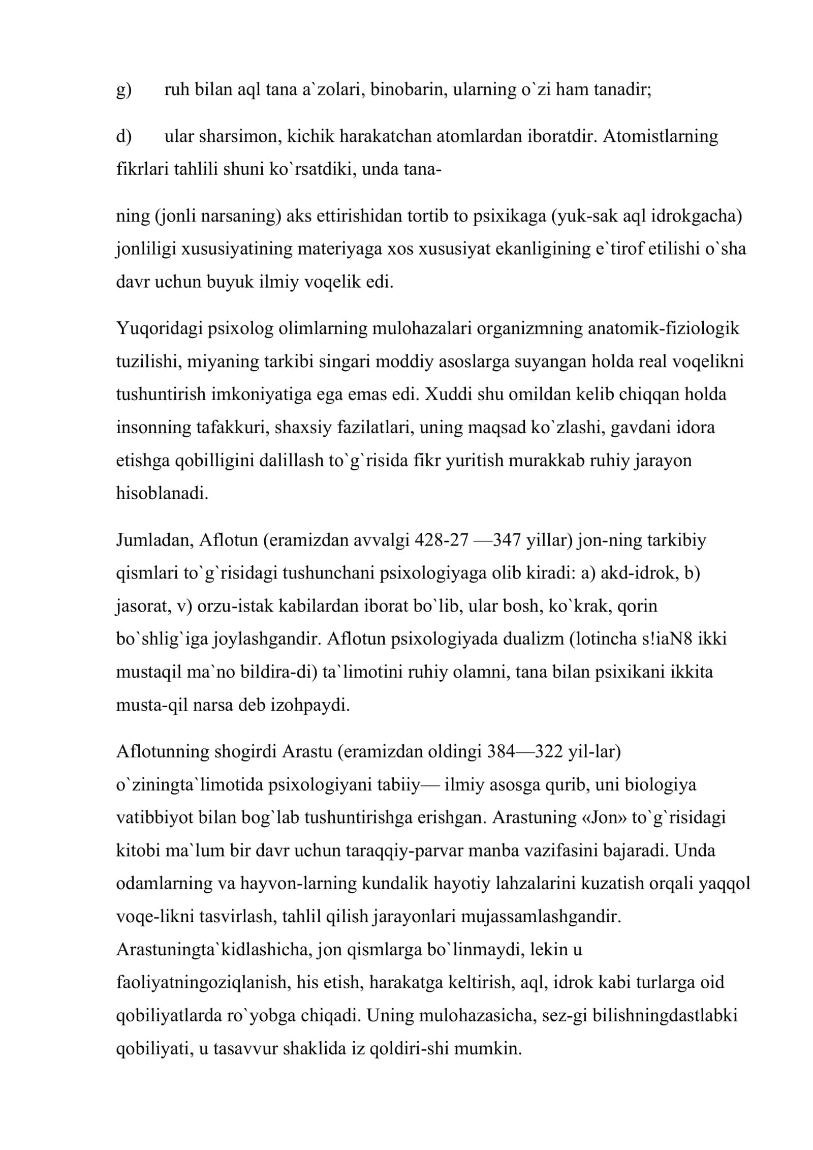 Psixologiya tarixidagi nazariyalar tahlili 3