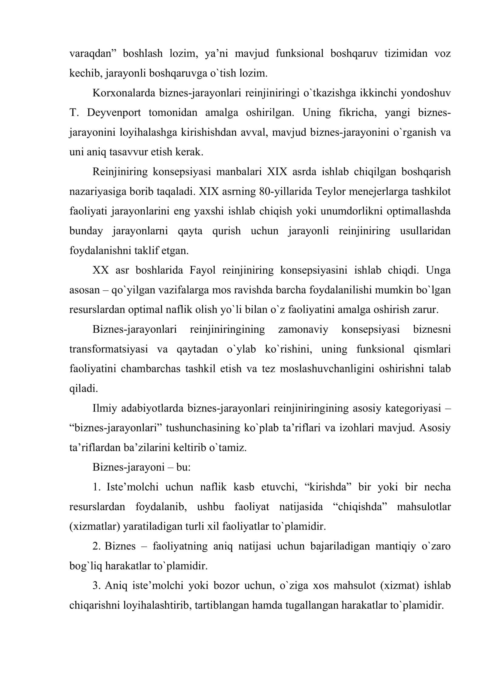 Korporativ tuzilmalarning biznes-jarayonlarining asosiy tushunchalari 3