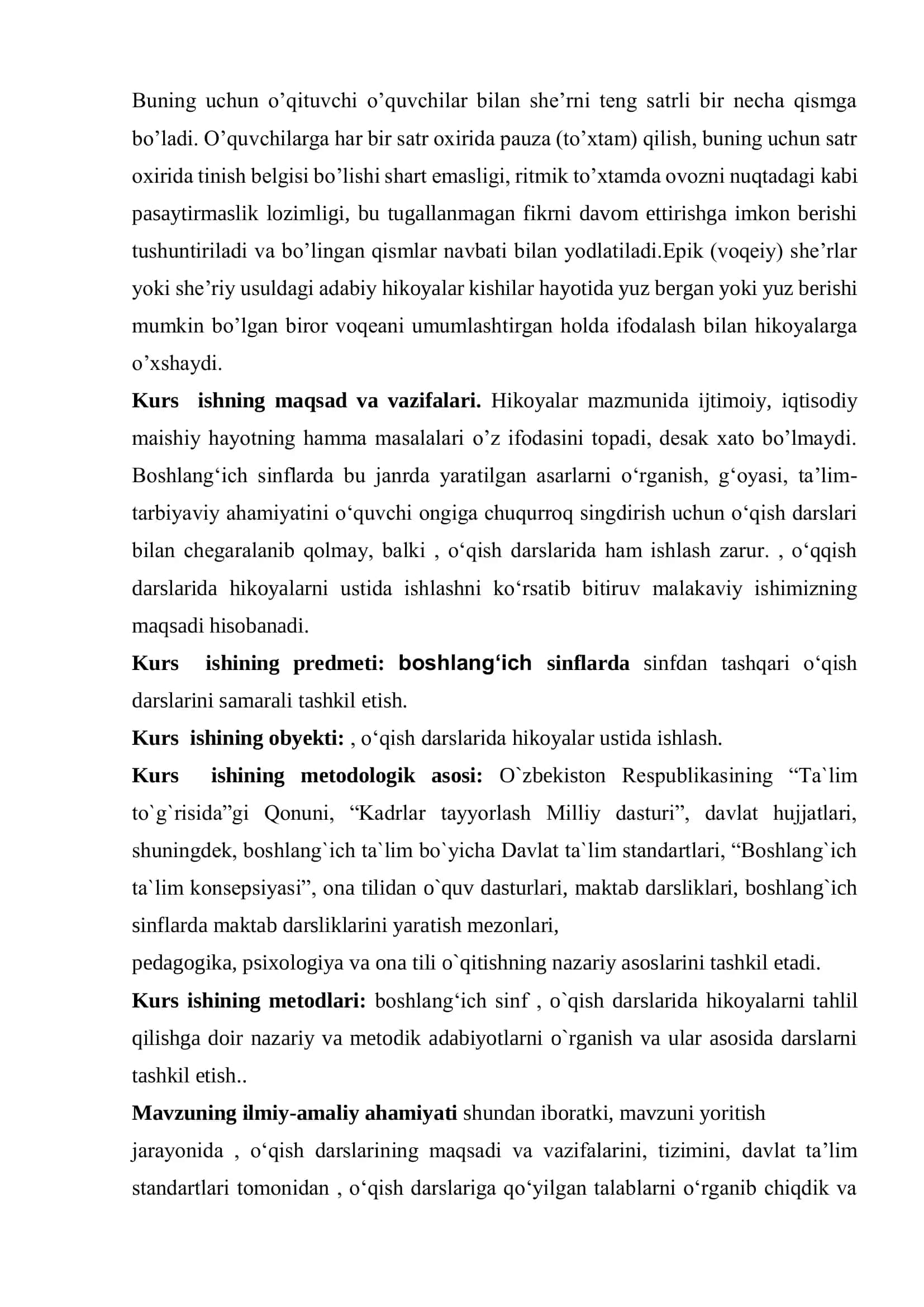 O'qish savodxonligi darslarida hikoya o'qitish uslubiyoti 3