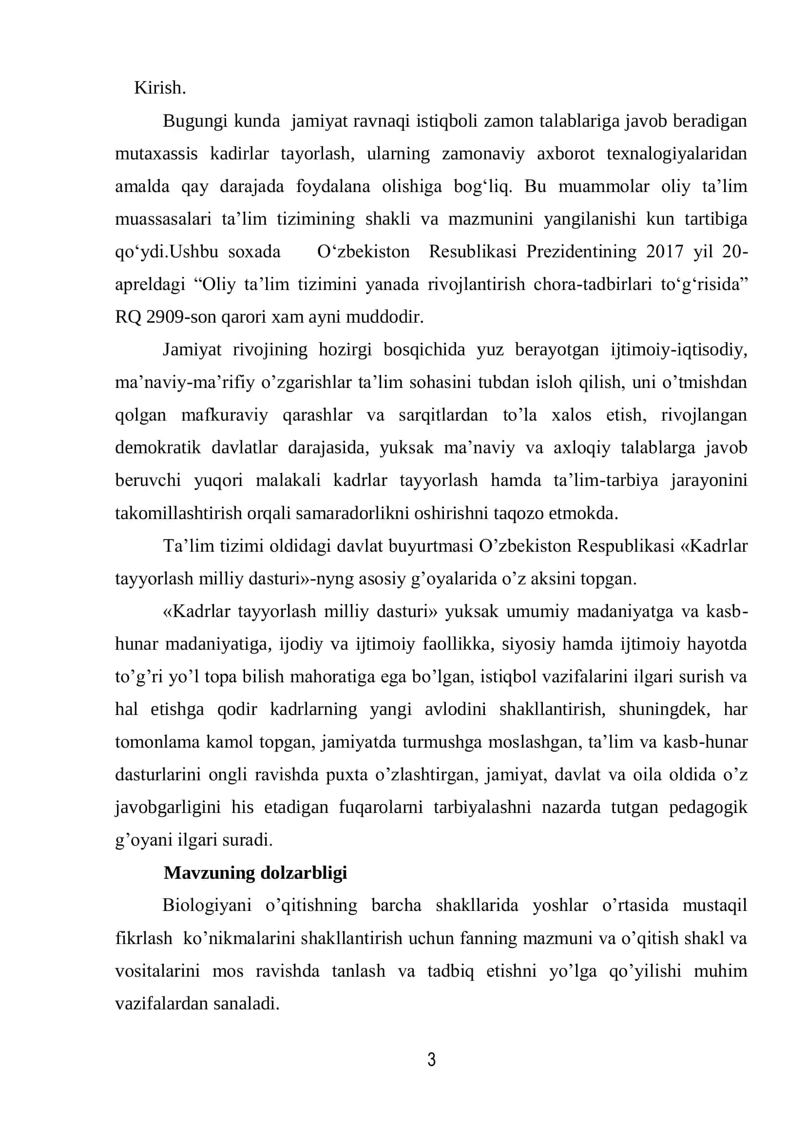 KOMPLEMENTAR IRSIYLANISH MAVZUSINI O‘QITISHDA PEDAGOGIK TEXNOLOGIYALARDAN FOYDALANISH VA ULARNI TA’LIM JARAYONIGA QO‘LLASH 3