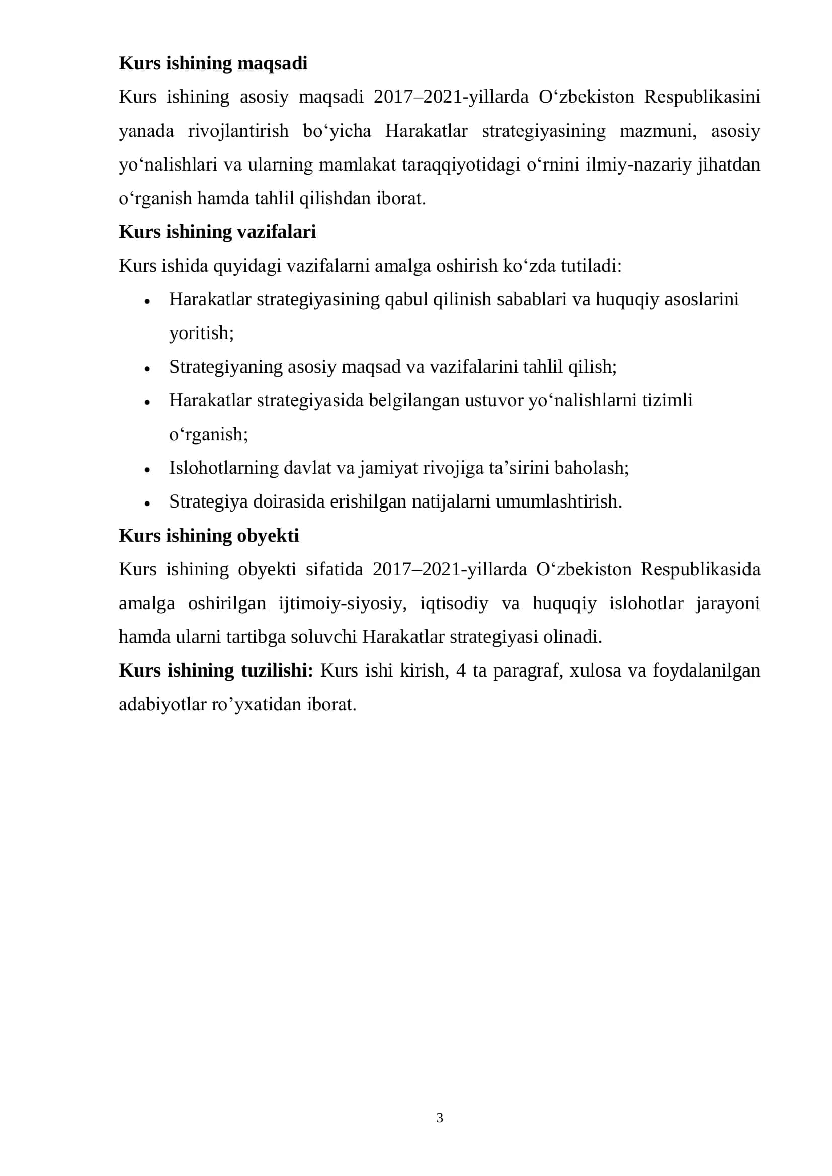 Harakatlar strategiyasi 3