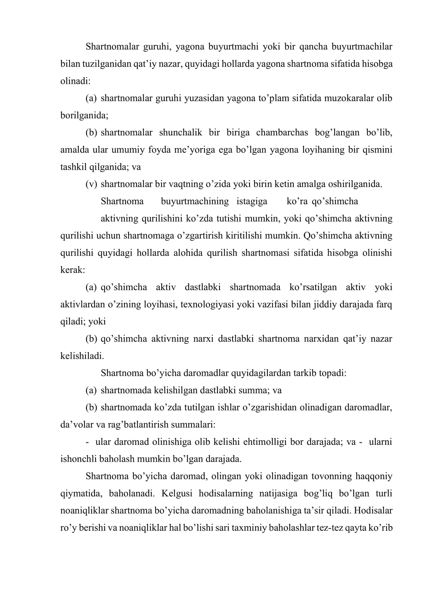 Tushumlarni hisobga oluvchi standartlarining tavsifi 3