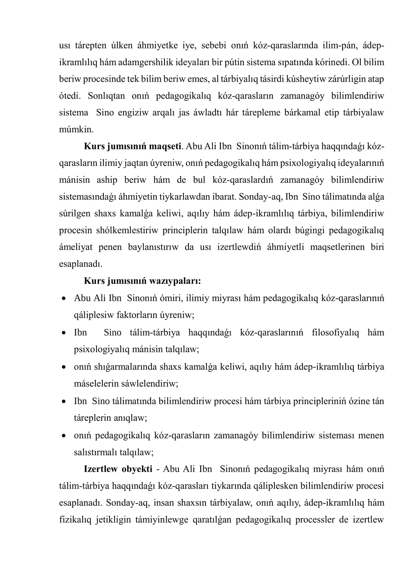 ABU ALI IBN SINONÍŃ PEDAGOGIKALIQ HÁM PSIXOLOGIYALIQ QARASLARINIŃ TEORIYALIQ TIYKARLARI 3