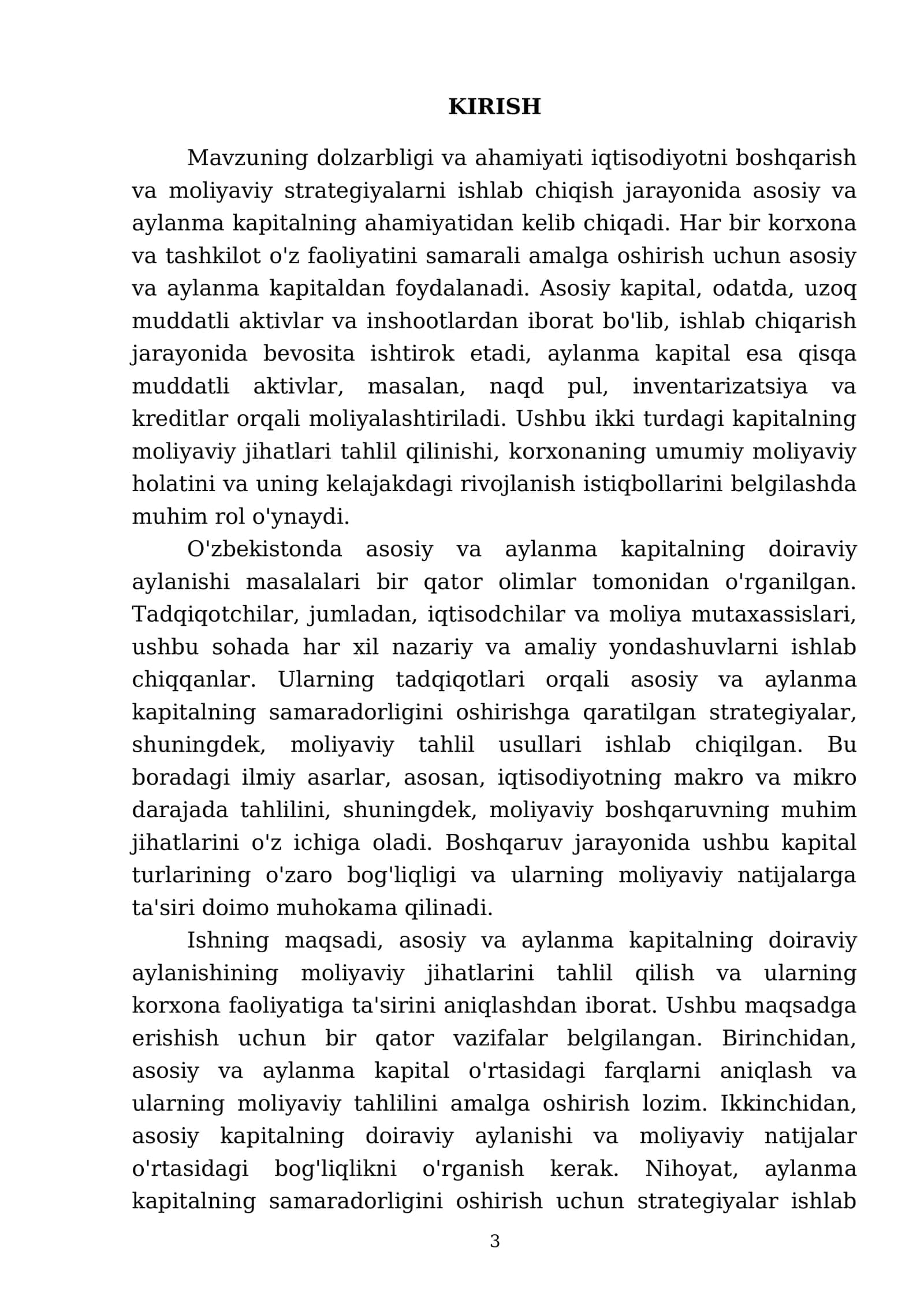 Asosiy va aylanma kapital doiraviy aylanishining moliyaviy jihatlari 3